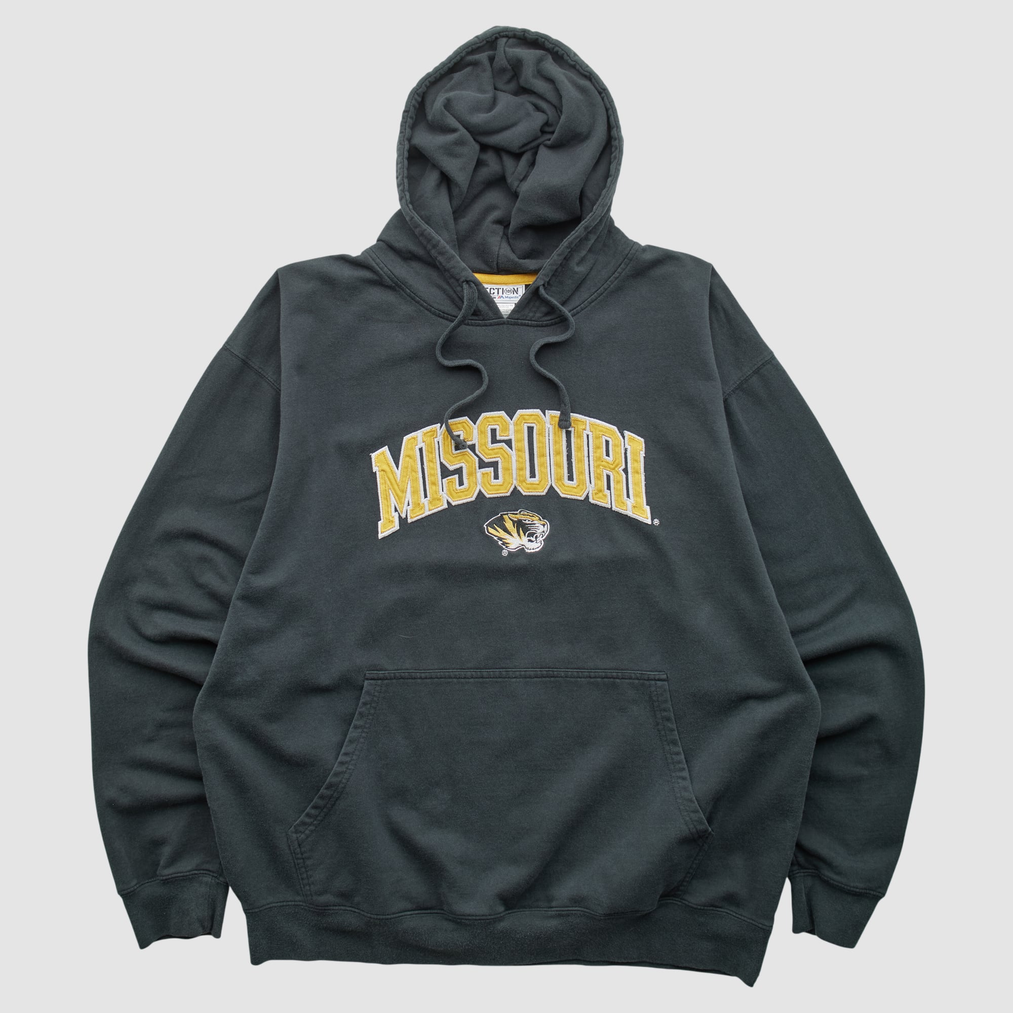 Missouri Tigers Majestic 2000s Hooded Pullover Sweatshirt - Charcoal - XL