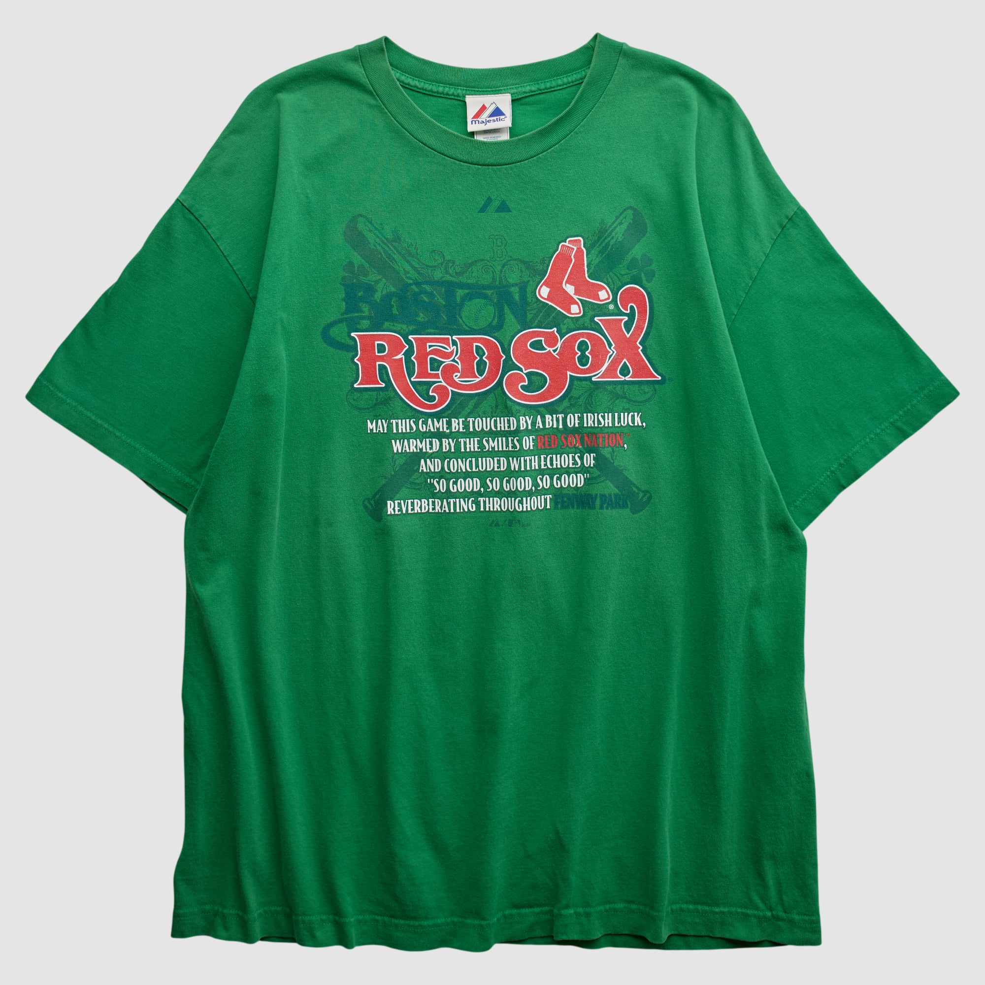 Boston Red Sox Majestic 2010s T-shirt - Green - 2XL