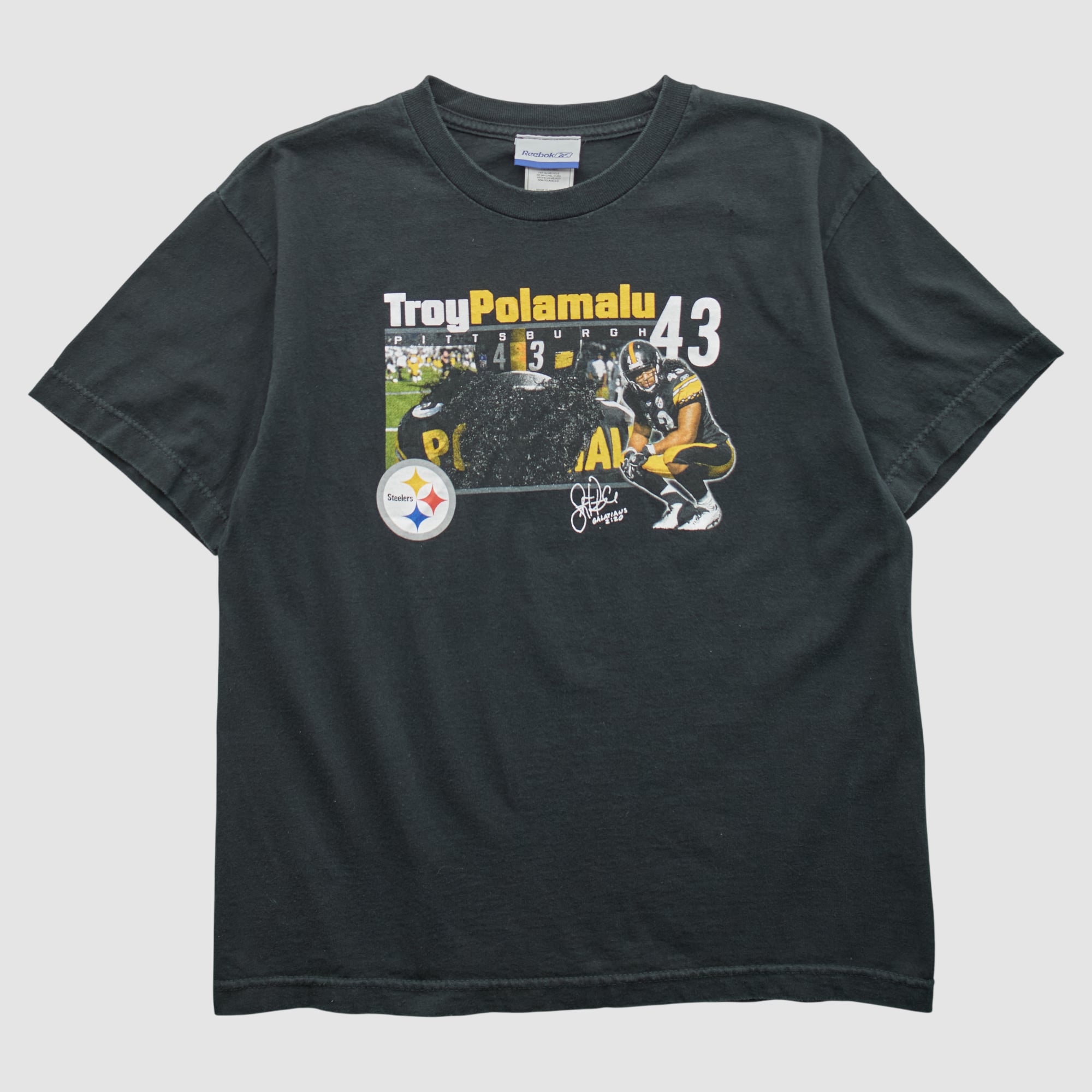 Troy Polamalu Reebok 2000s T-shirt - Black - S