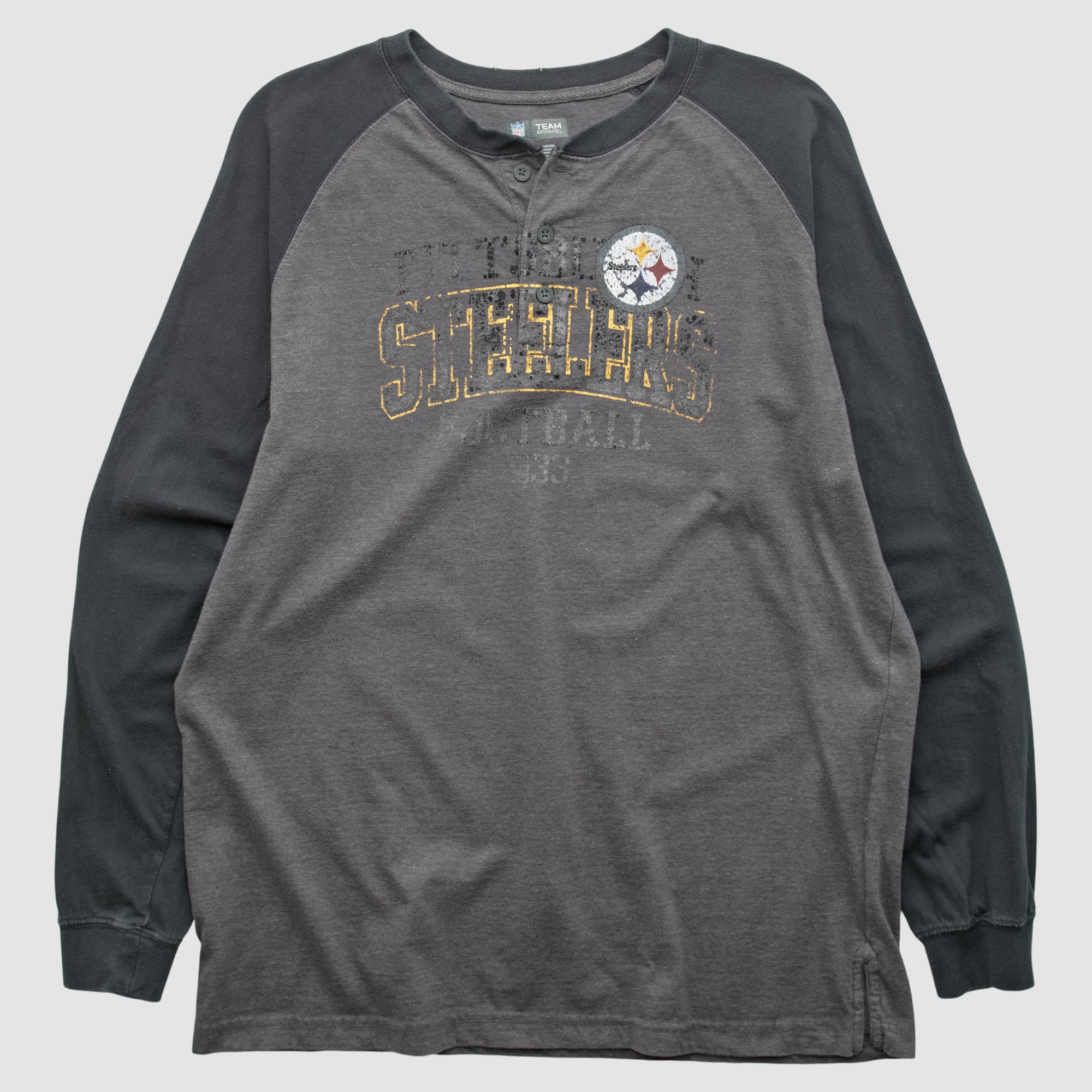 Pittsburgh Steelers NFL 2010s Long Sleeve T-shirt - Dark Heather Gray - L