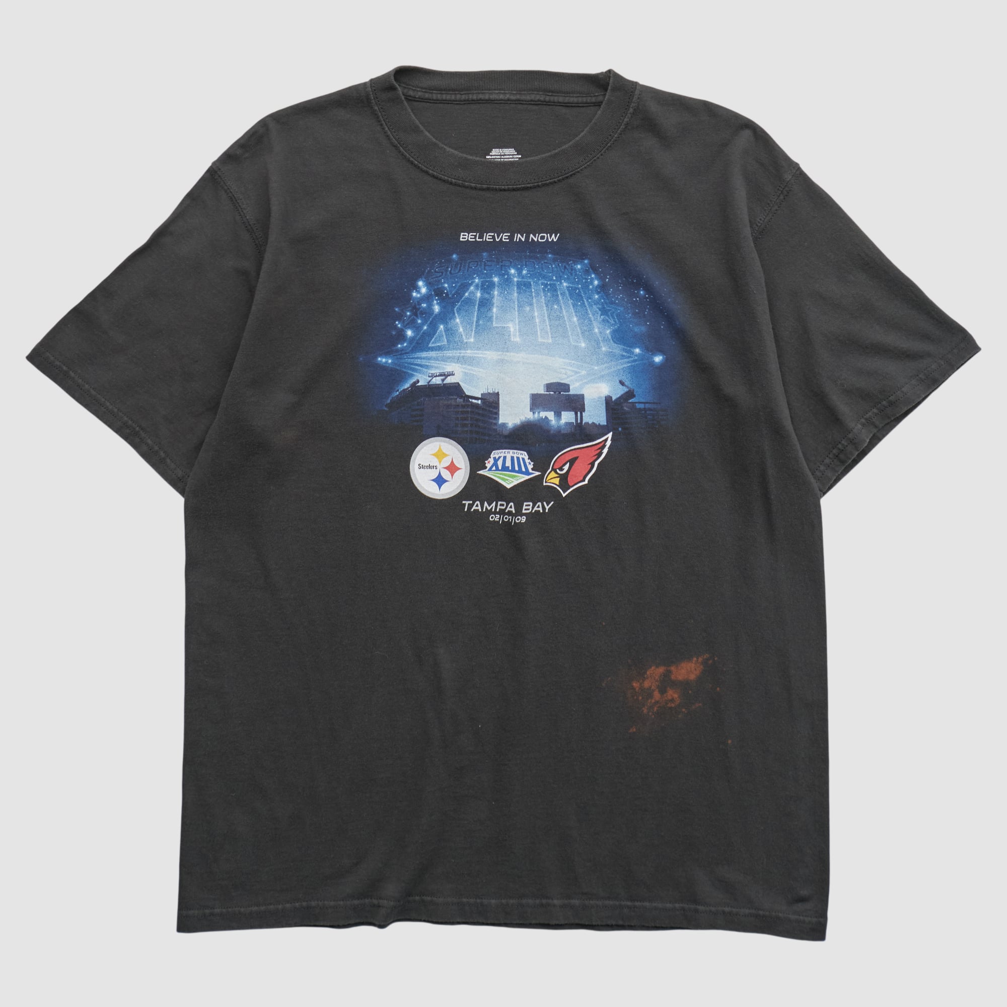 Super Bowl XLIII 2009 T-shirt - Black - L