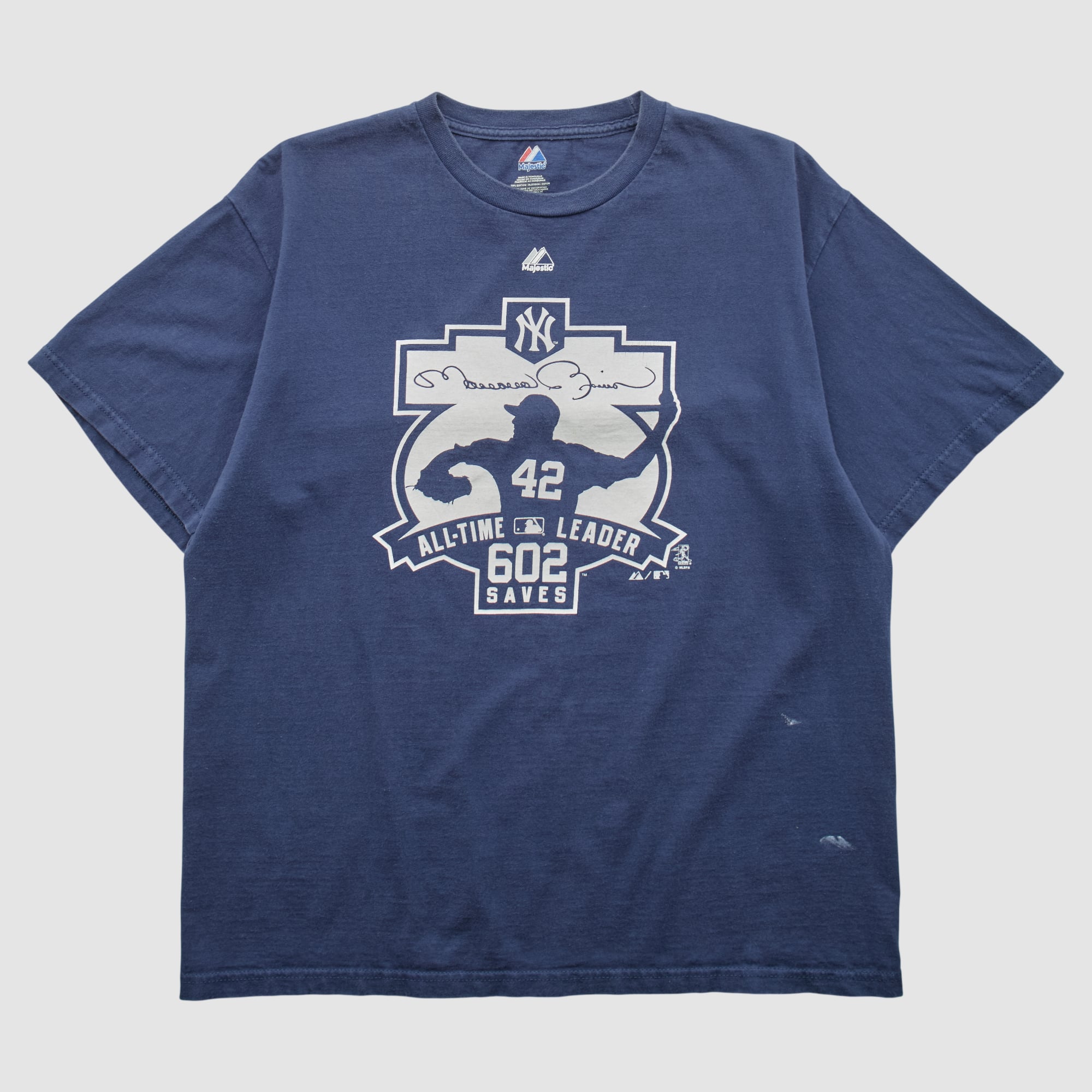 Mariano Rivera Majestic 2010s T-shirt - Navy - L