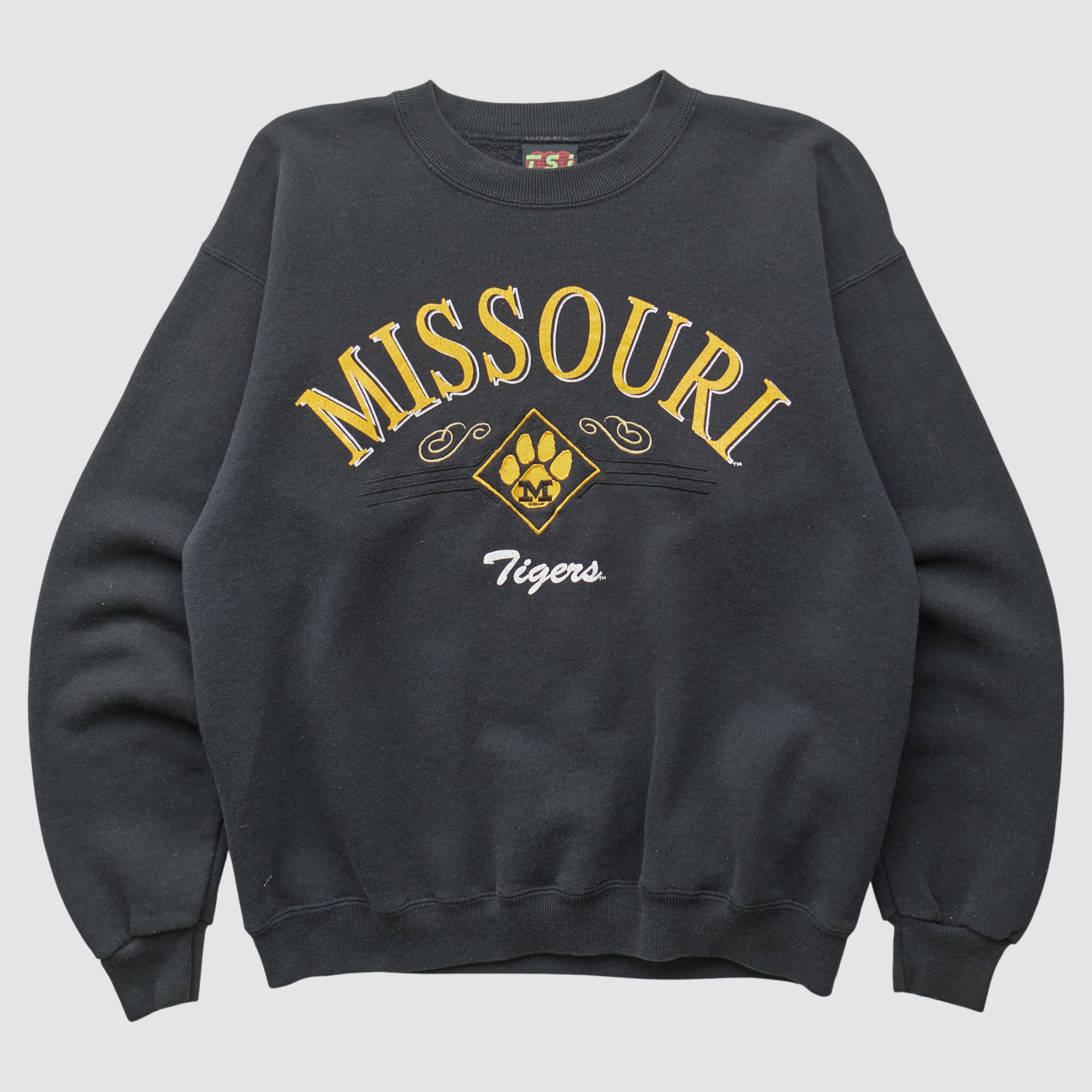 Missouri Tigers TSI Sportswear 90s Pullover Sweatshirt - Black - S