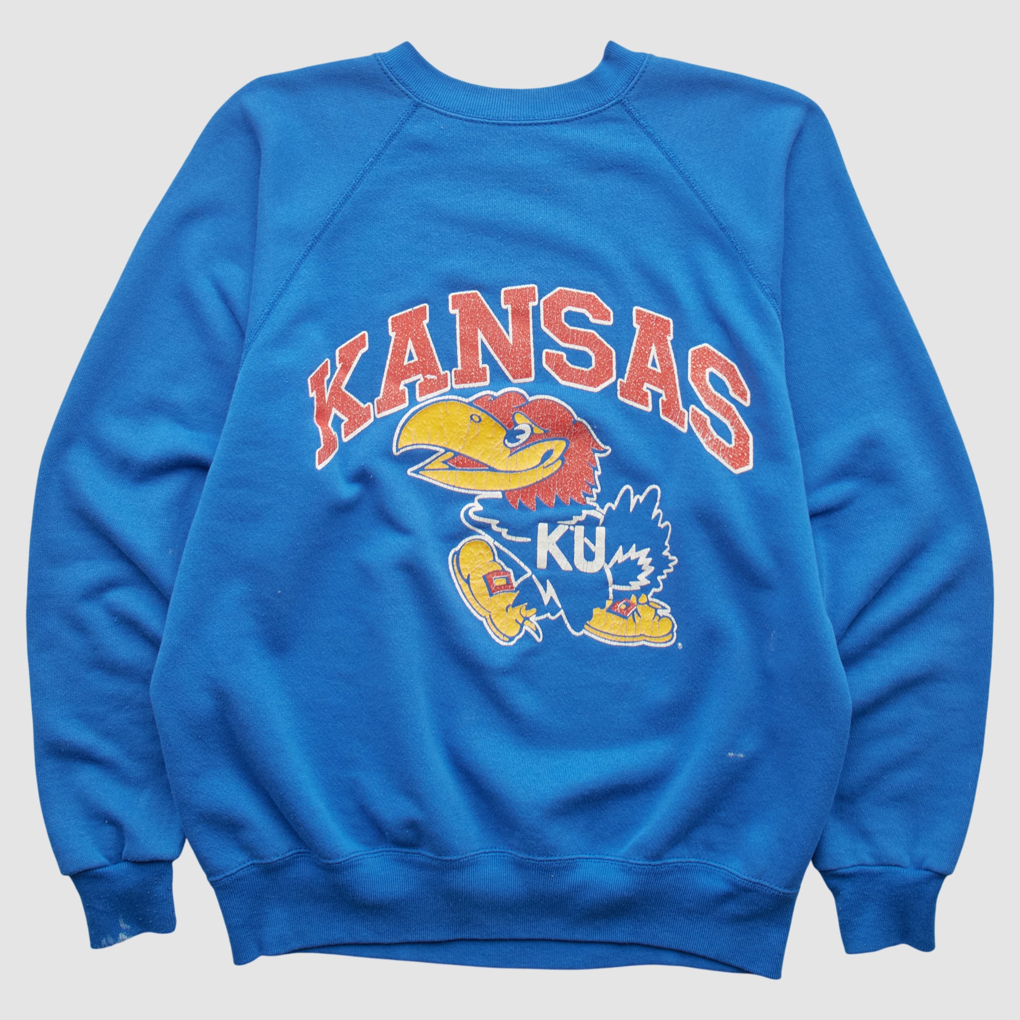 Kansas Jayhawks 90s Pullover Sweatshirt - Blue - S