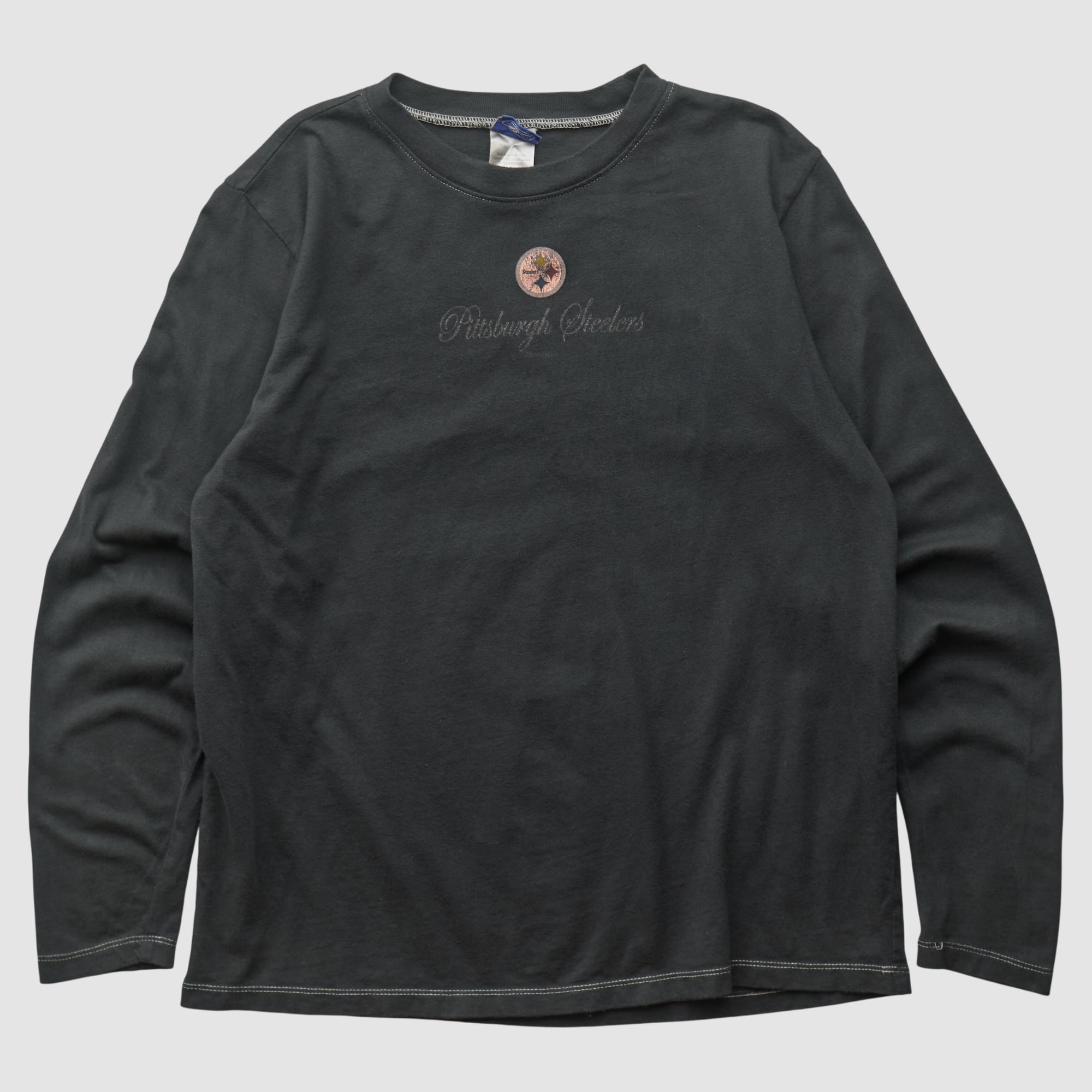 Pittsburgh Steelers Reebok 2000s Long Sleeve T-shirt - Black - S
