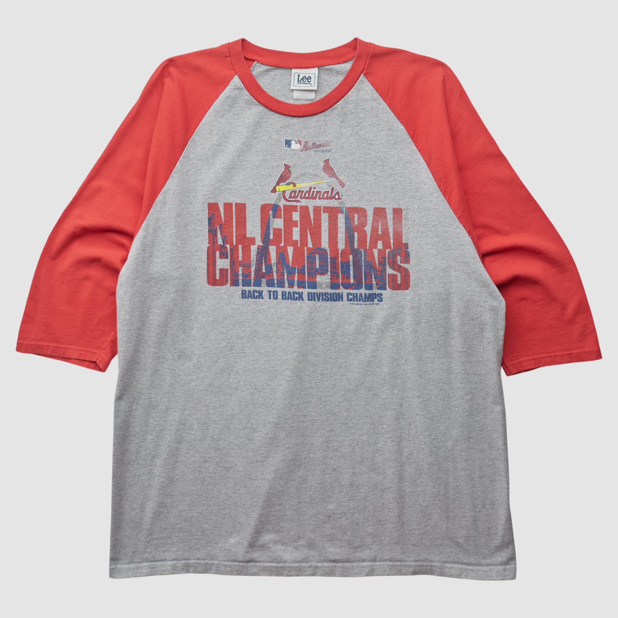 St. Louis Cardinals Lee Apparel 2000s T-shirt - Heather Gray - L