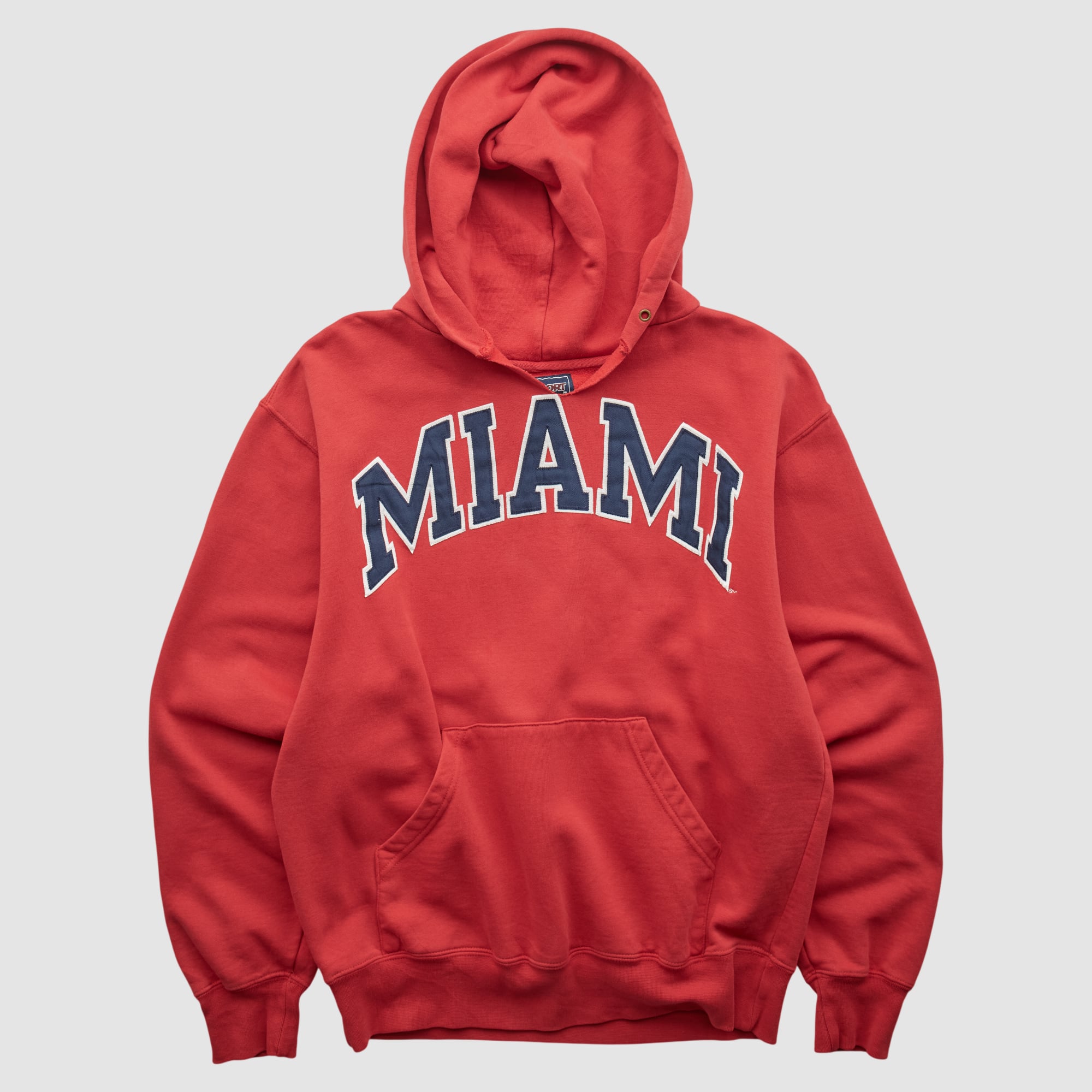 Miami University RedHawks Jansport 2000s Hooded Pullover Sweatshirt - Red - S