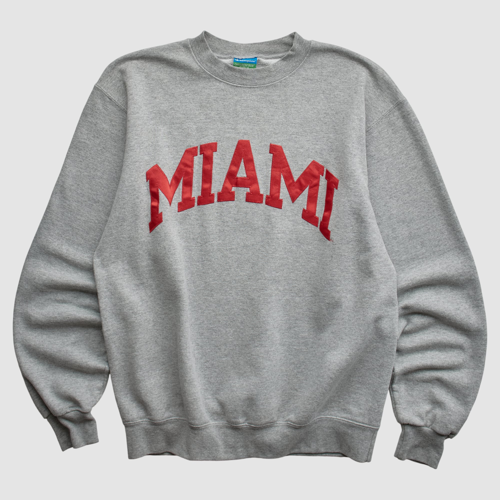 Miami University RedHawks Champion 2010s Pullover Sweatshirt - Heather Gray - S