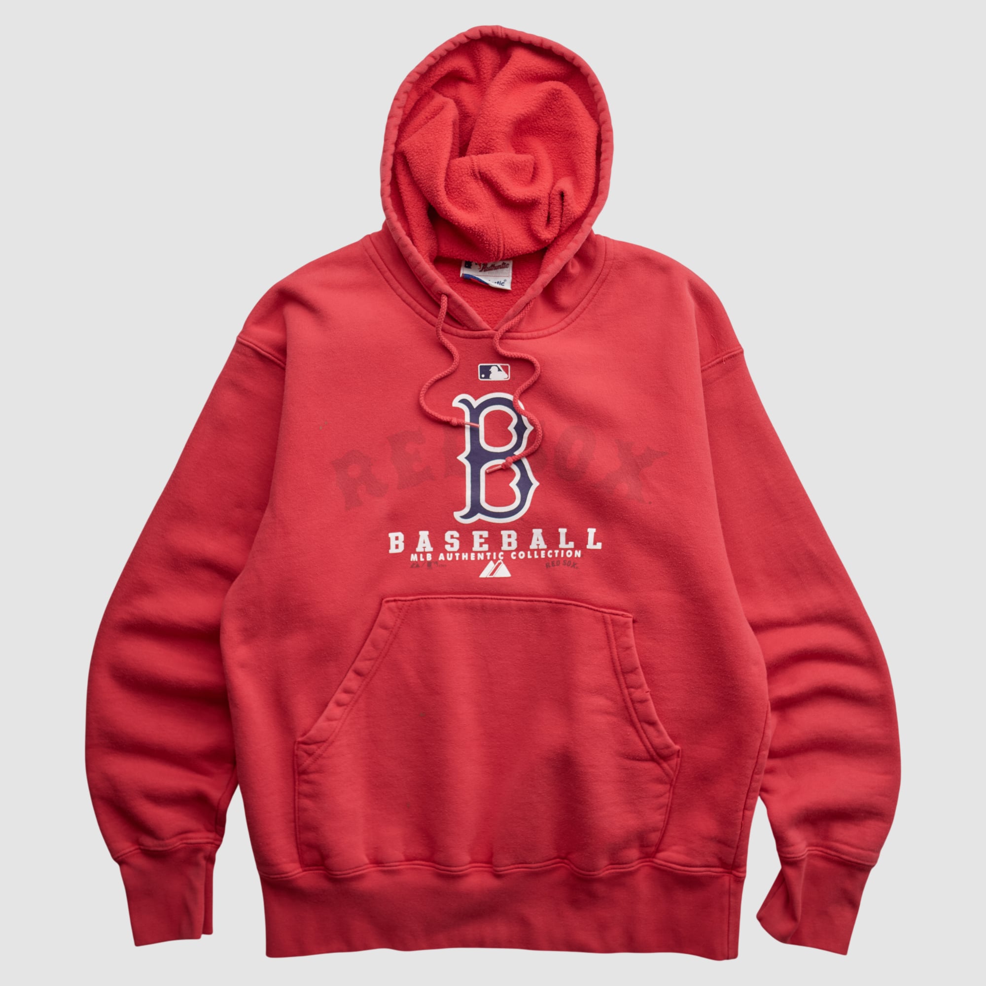 Boston Red Sox Majestic 2000s Hooded Pullover Sweatshirt - Red - S