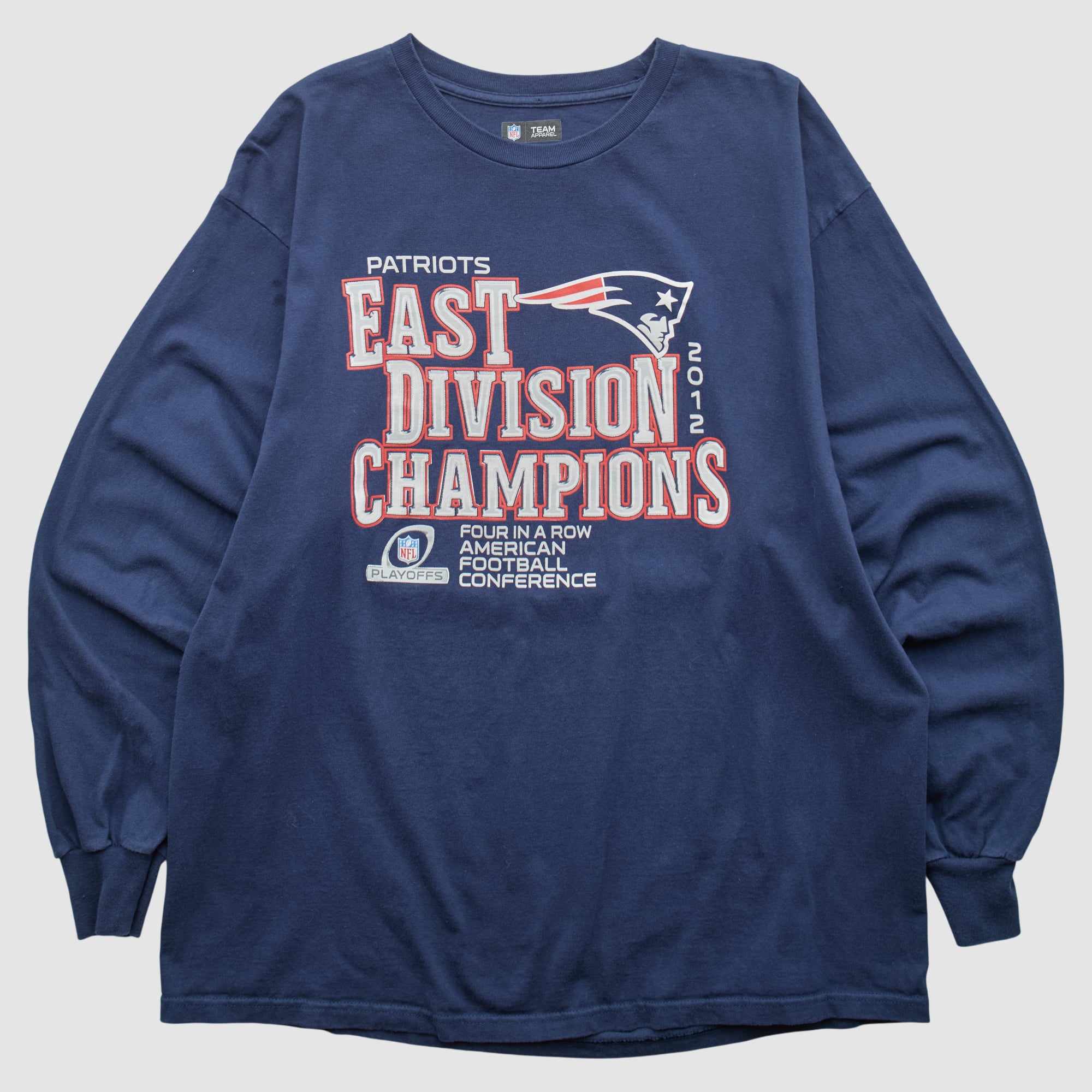 New England Patriots NFL 2012 Long Sleeve T-shirt - Navy - XL