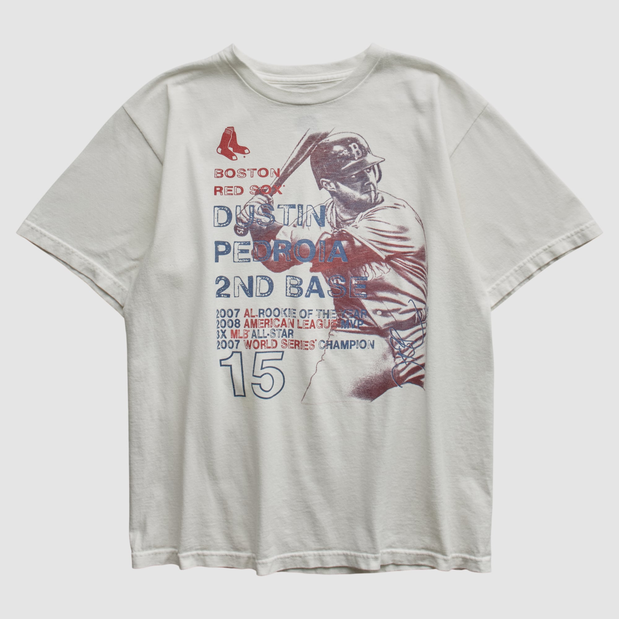 Boston Red Sox Genuine Merchandise 2007 T-shirt - White - XXS