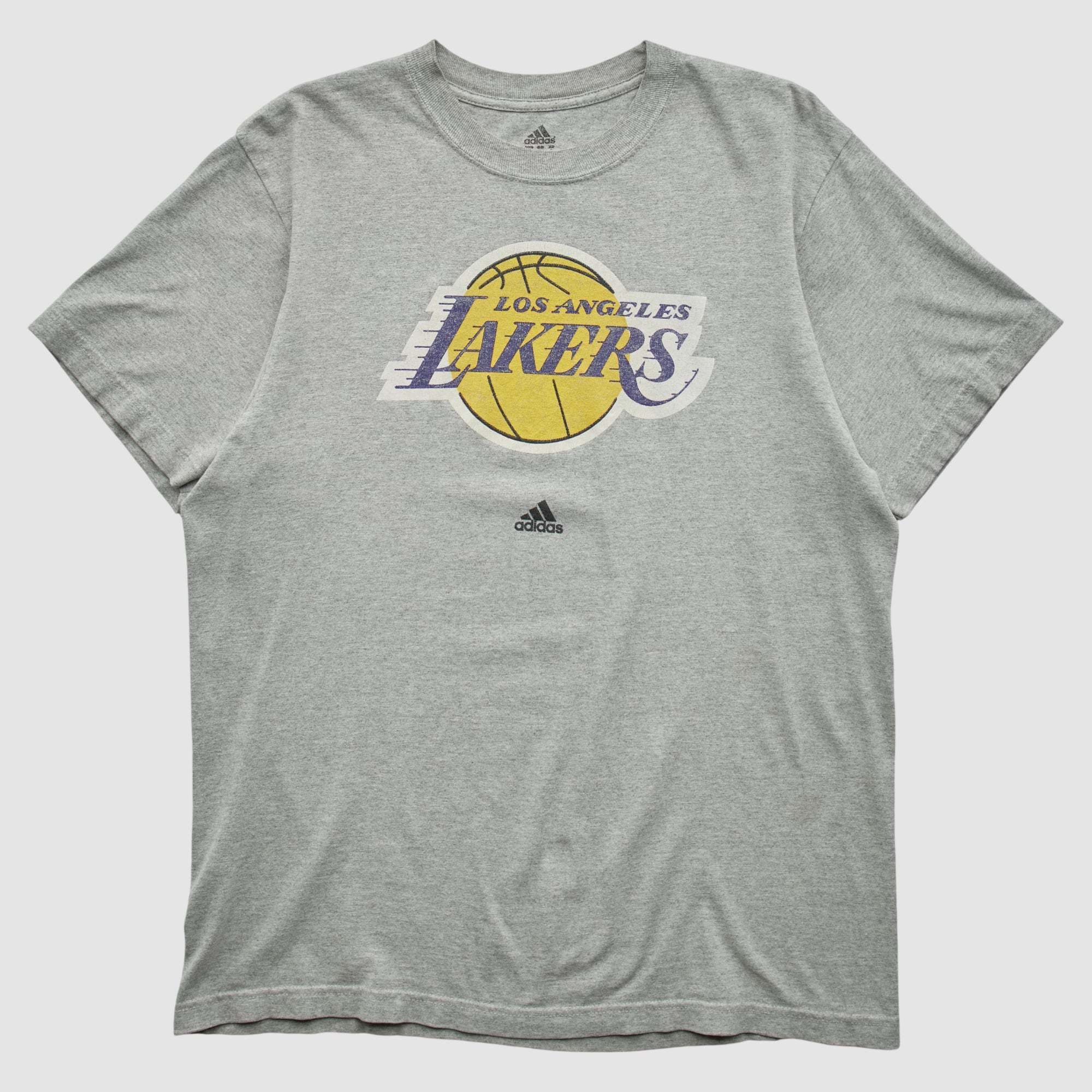 Los Angeles Lakers Adidas 2010s T-shirt - Heather Gray - L