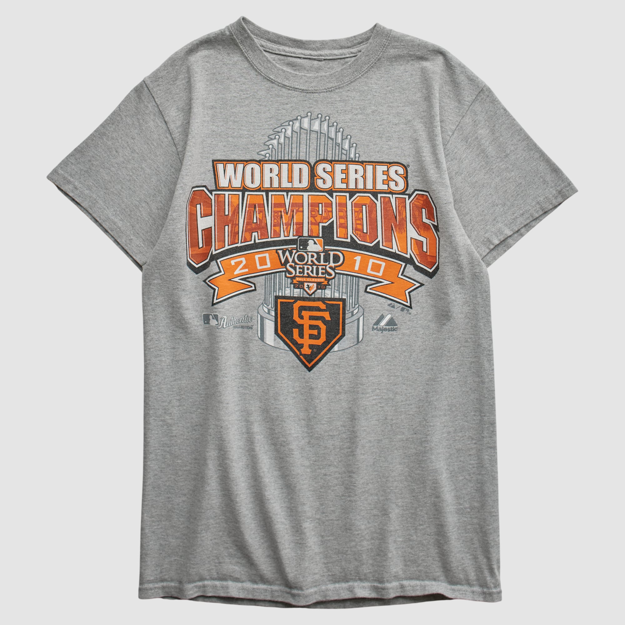 San Francisco Giants Majestic 2010 T-shirt - Heather Gray - XS