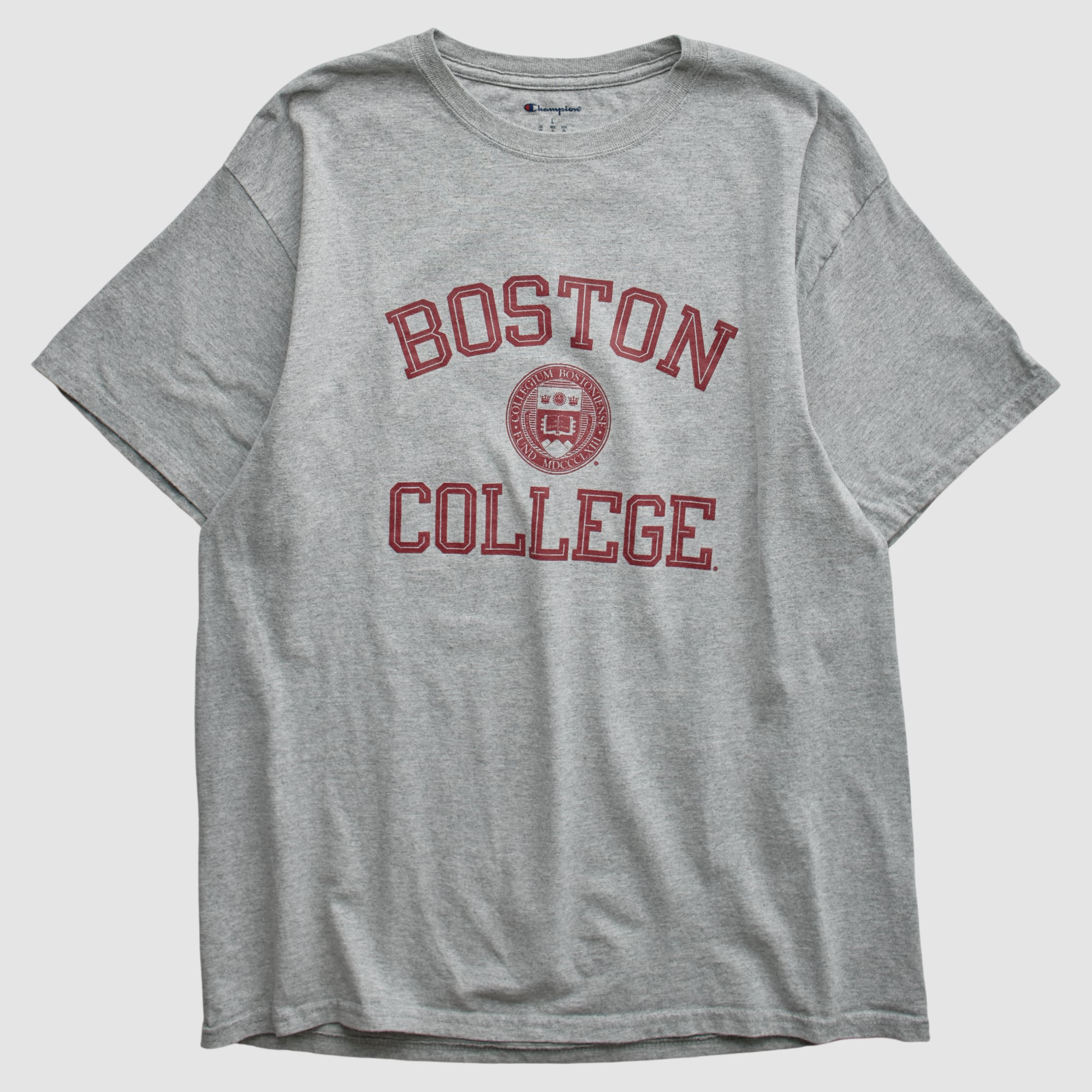 Boston College Eagles Champion 2010s T-shirt - Heather Gray - S