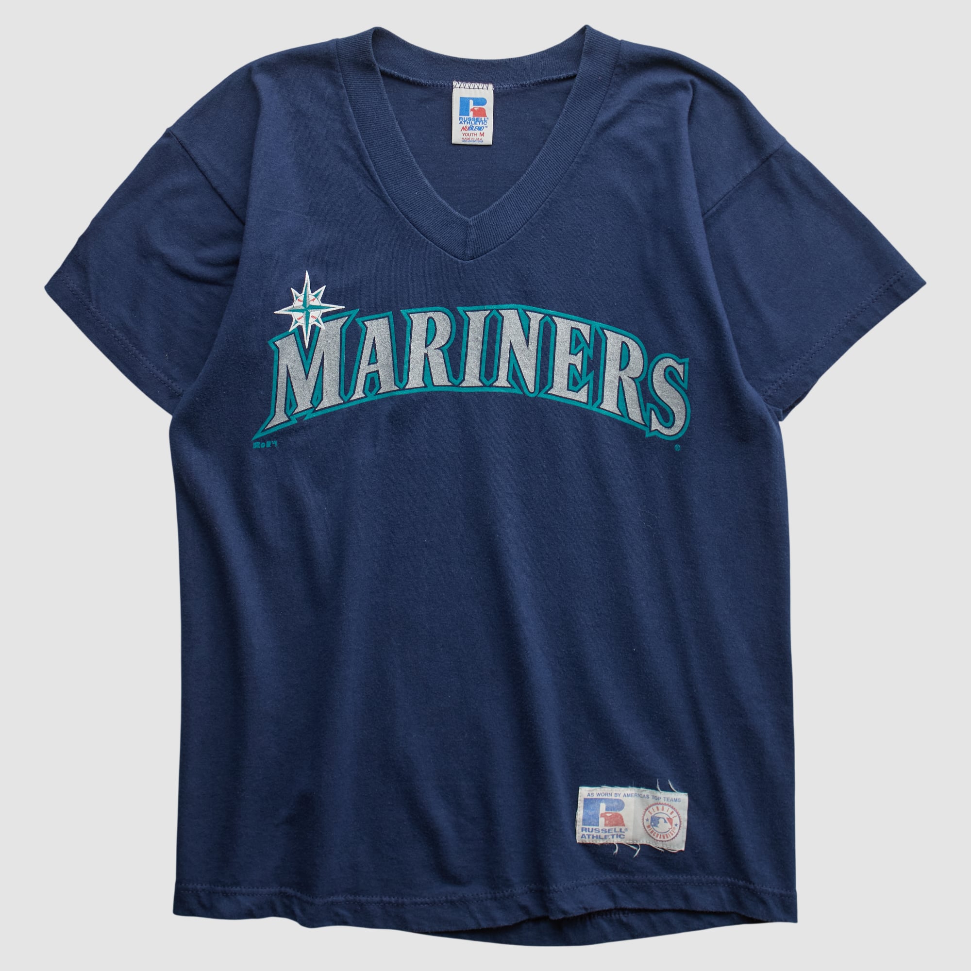 Seattle Mariners Russell 2000s T-shirt - Navy - Yth M