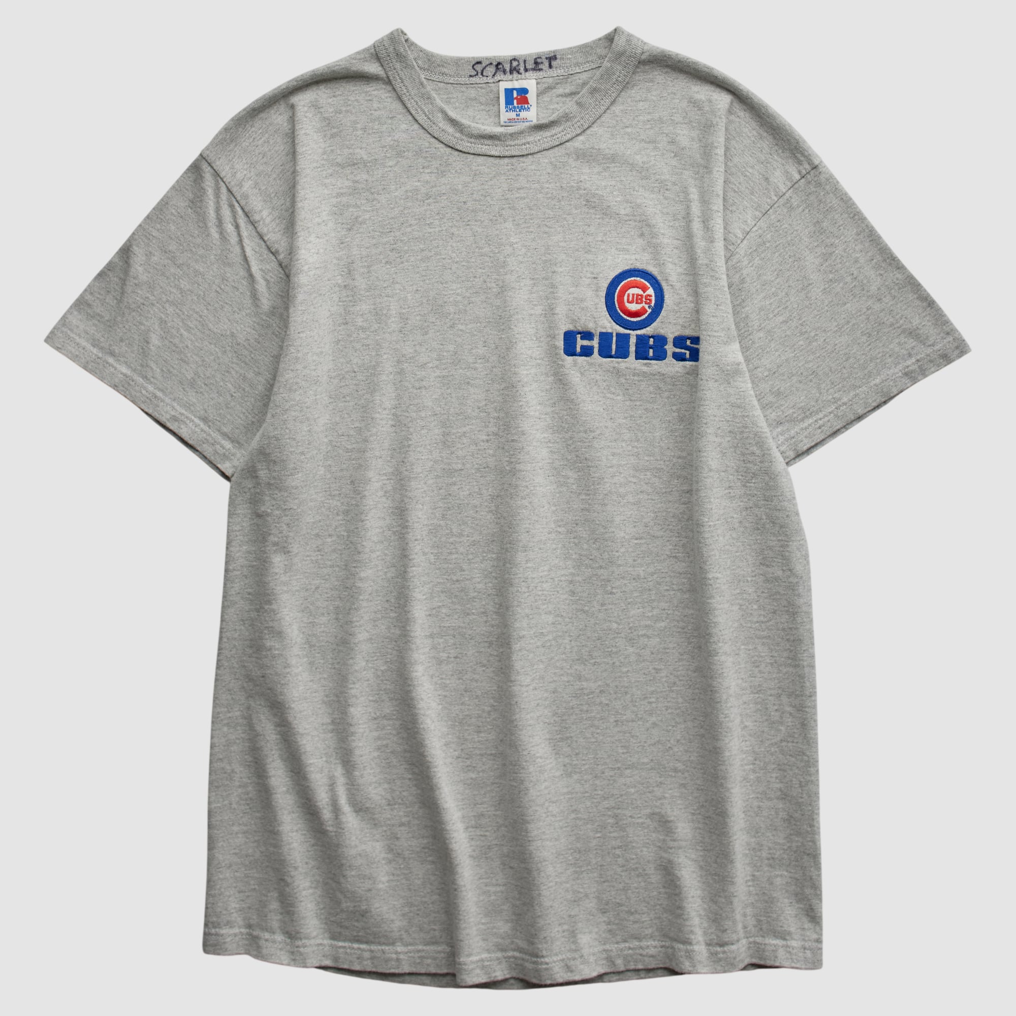 Chicago Cubs Russell 90s T-shirt - Heather Gray - S
