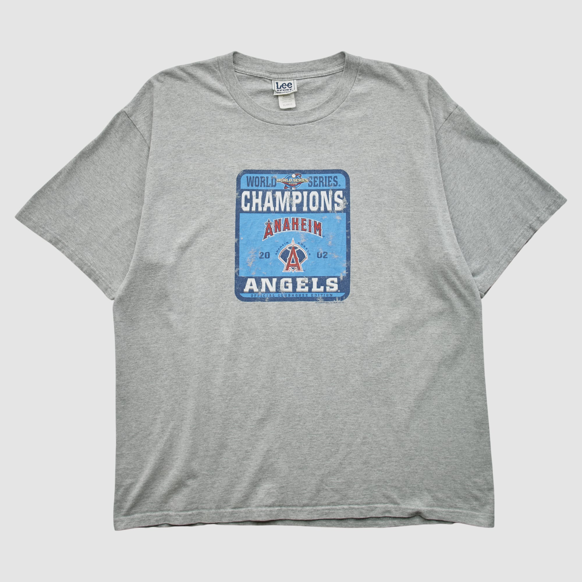 Anaheim Ducks Lee Apparel 2002 T-shirt - Heather Gray - 2XL