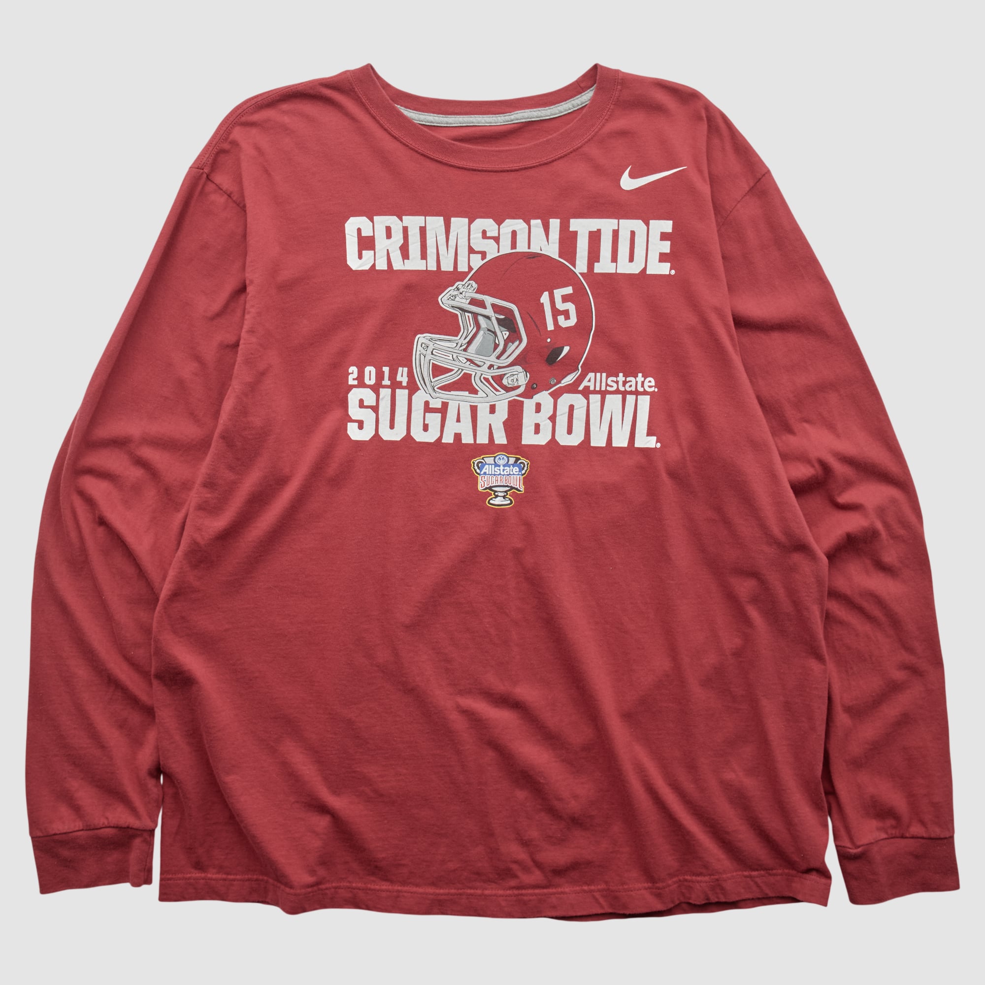 Sugar Bowl Nike 2014 Long Sleeve T-shirt - Red - 3XL