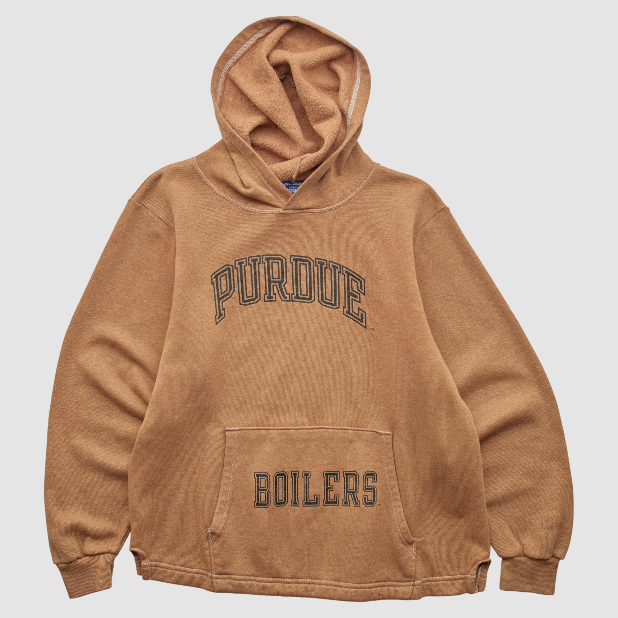 Purdue Boilermakers Champion 90s Hooded Pullover Sweatshirt - Clay - Yth XL