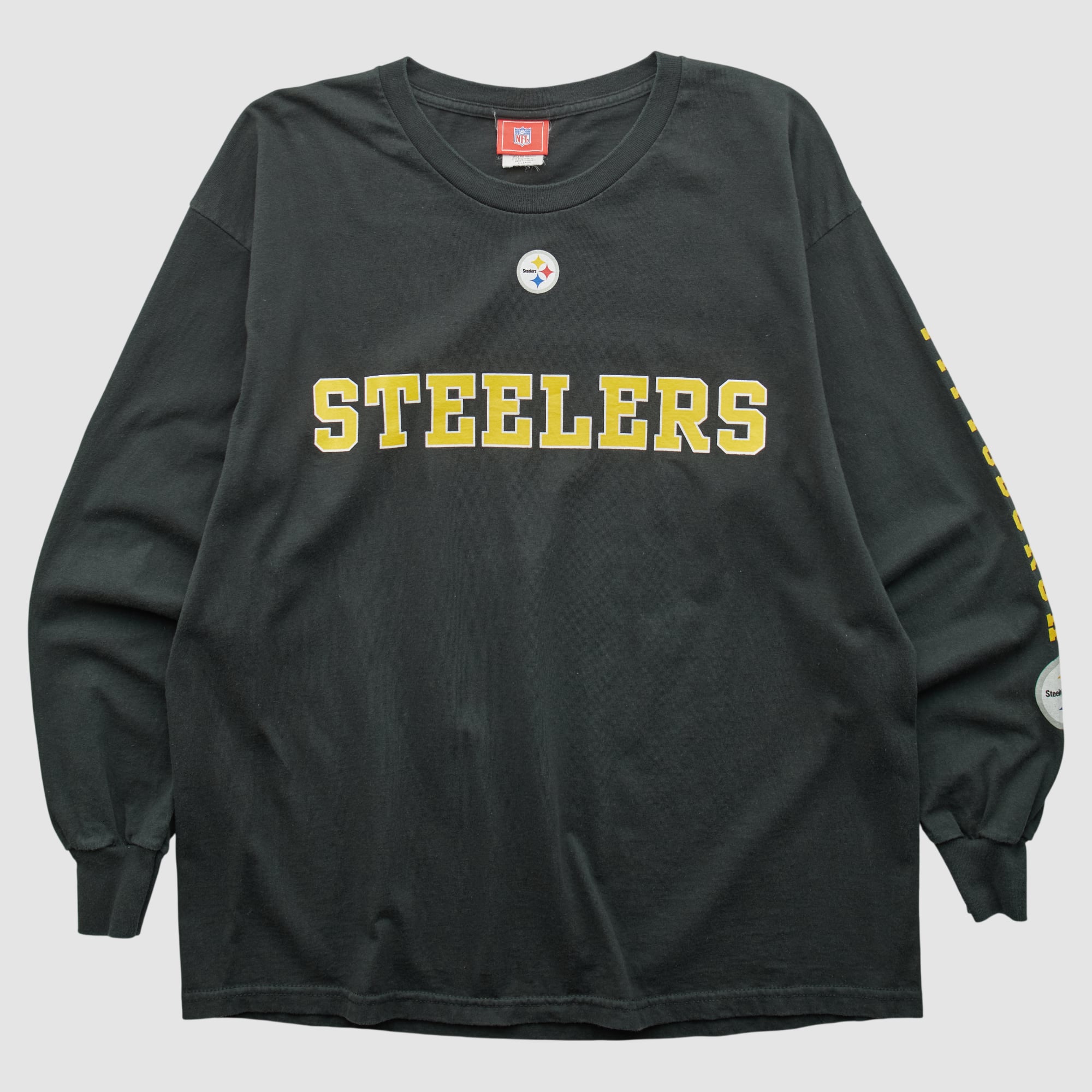 Pittsburgh Steelers NFL 2000s Long Sleeve T-shirt - Black - 2XL