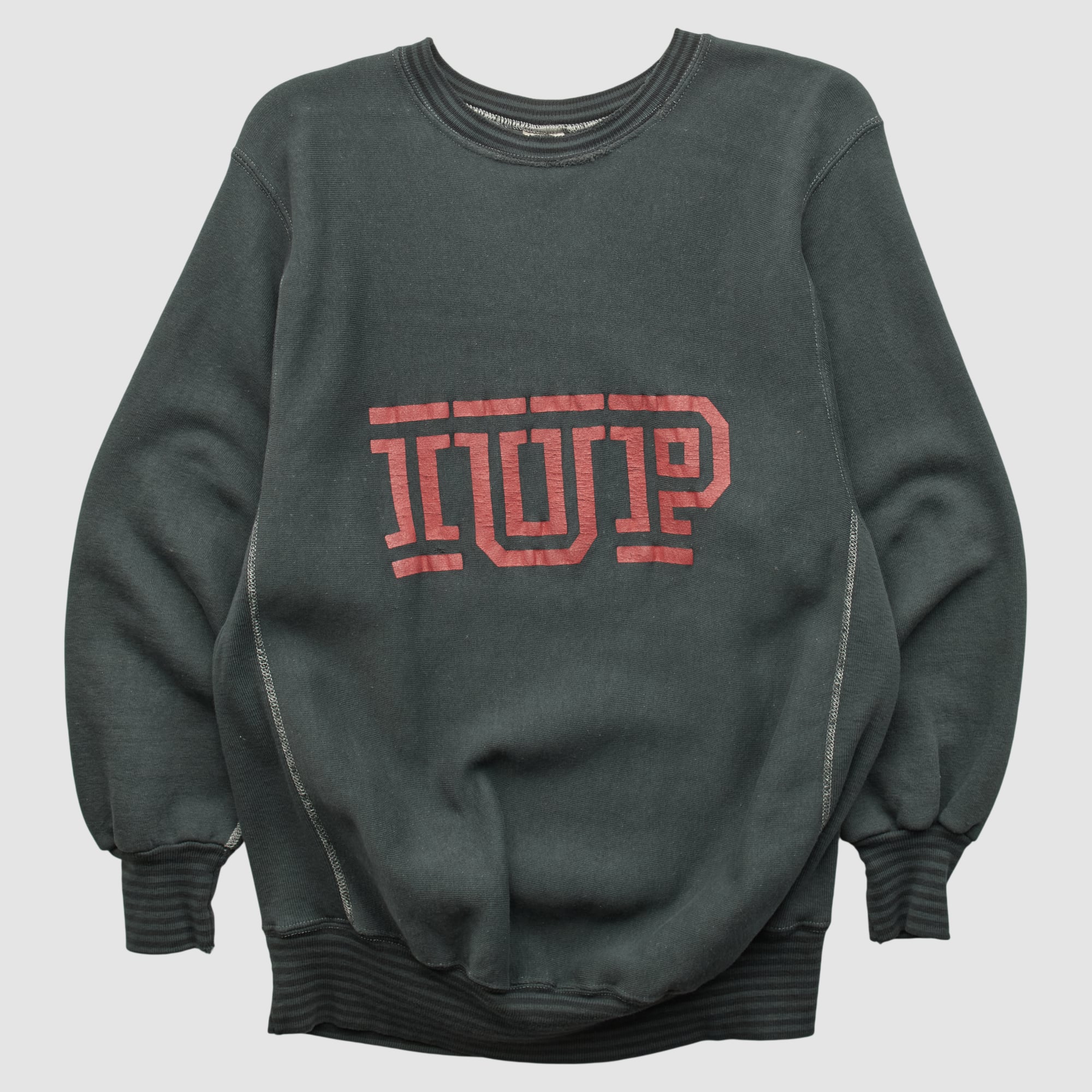 Indiana University of Pennsylvania Crimson Hawks MVP 90s Pullover Sweatshirt - Charcoal - L