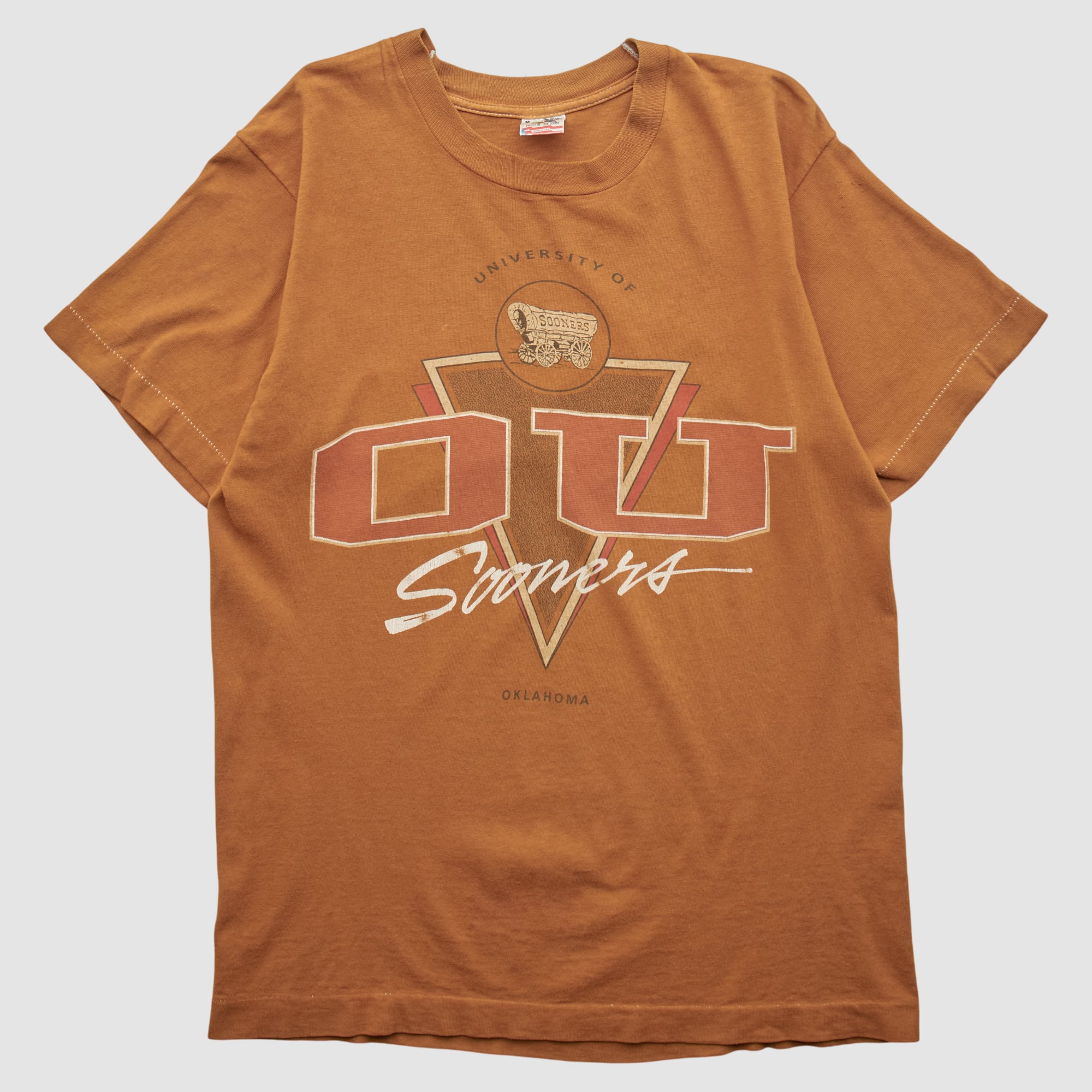 Oklahoma Sooners Fruit of the Loom 90s T-shirt - Clay - S