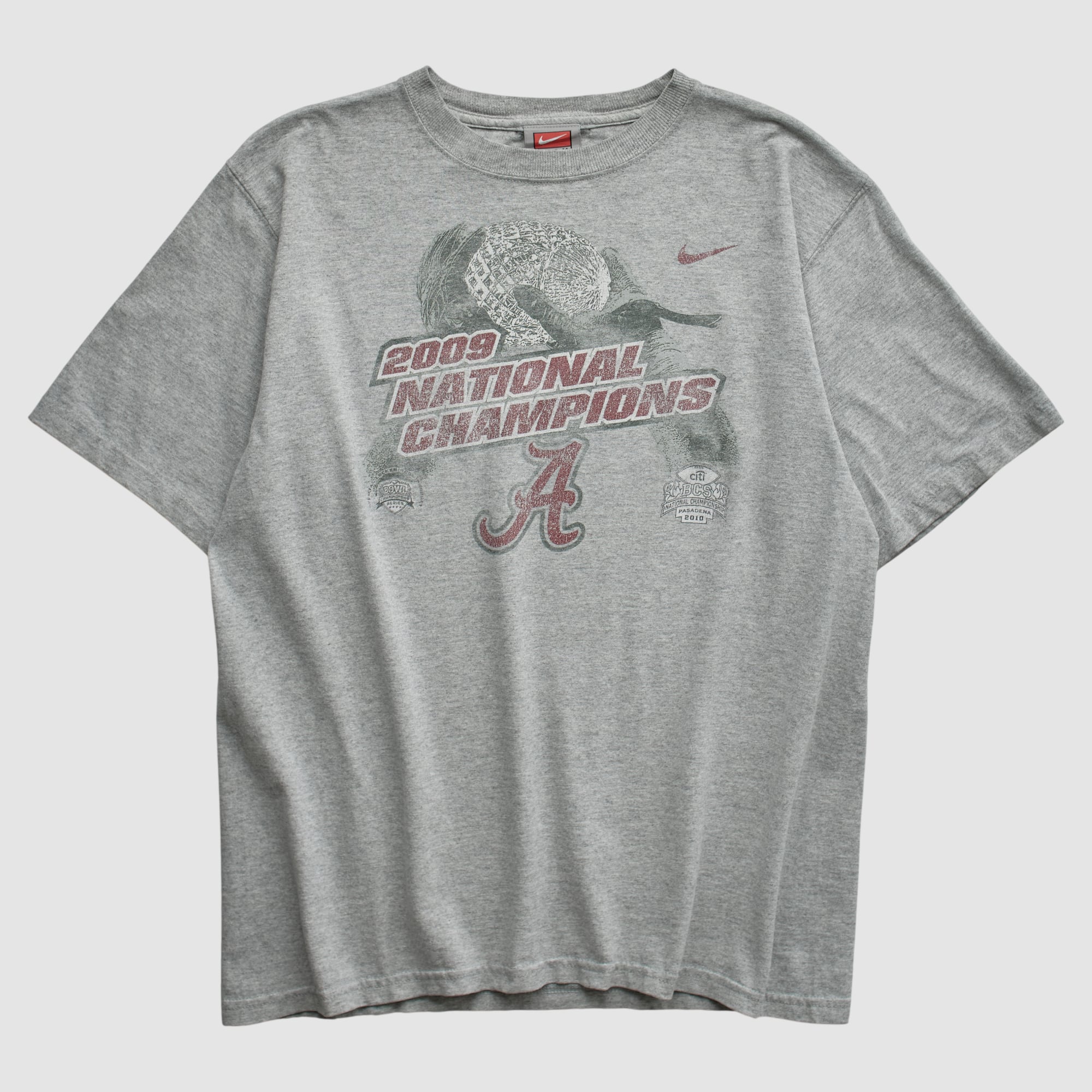Alabama Crimson Tide Nike 2009 T-shirt - Heather Gray - XS