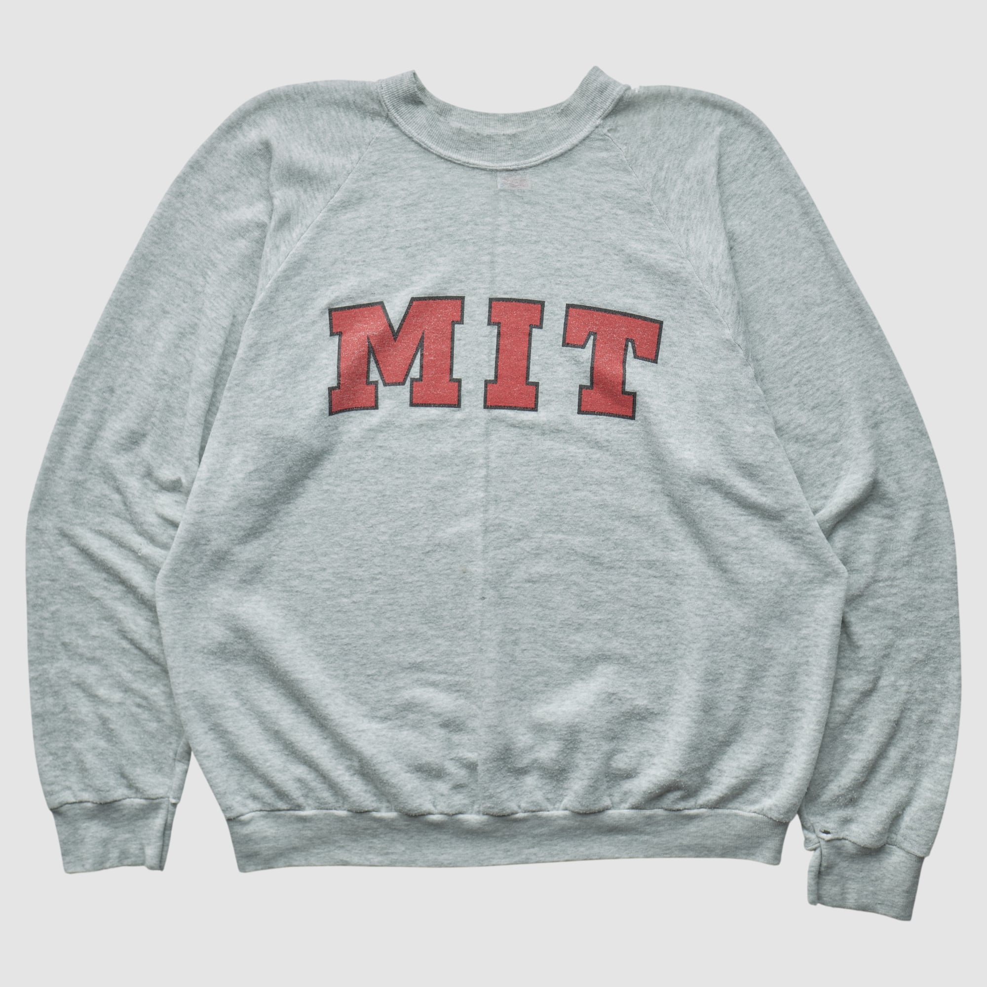 MIT Engineers Fruit of the Loom 90s Pullover Sweatshirt - Heather Gray - XL