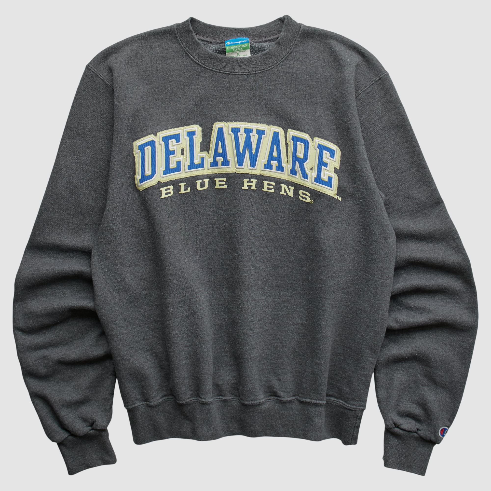 Delaware Fightin' Blue Hens Champion 2010s Pullover Sweatshirt - Charcoal - XS