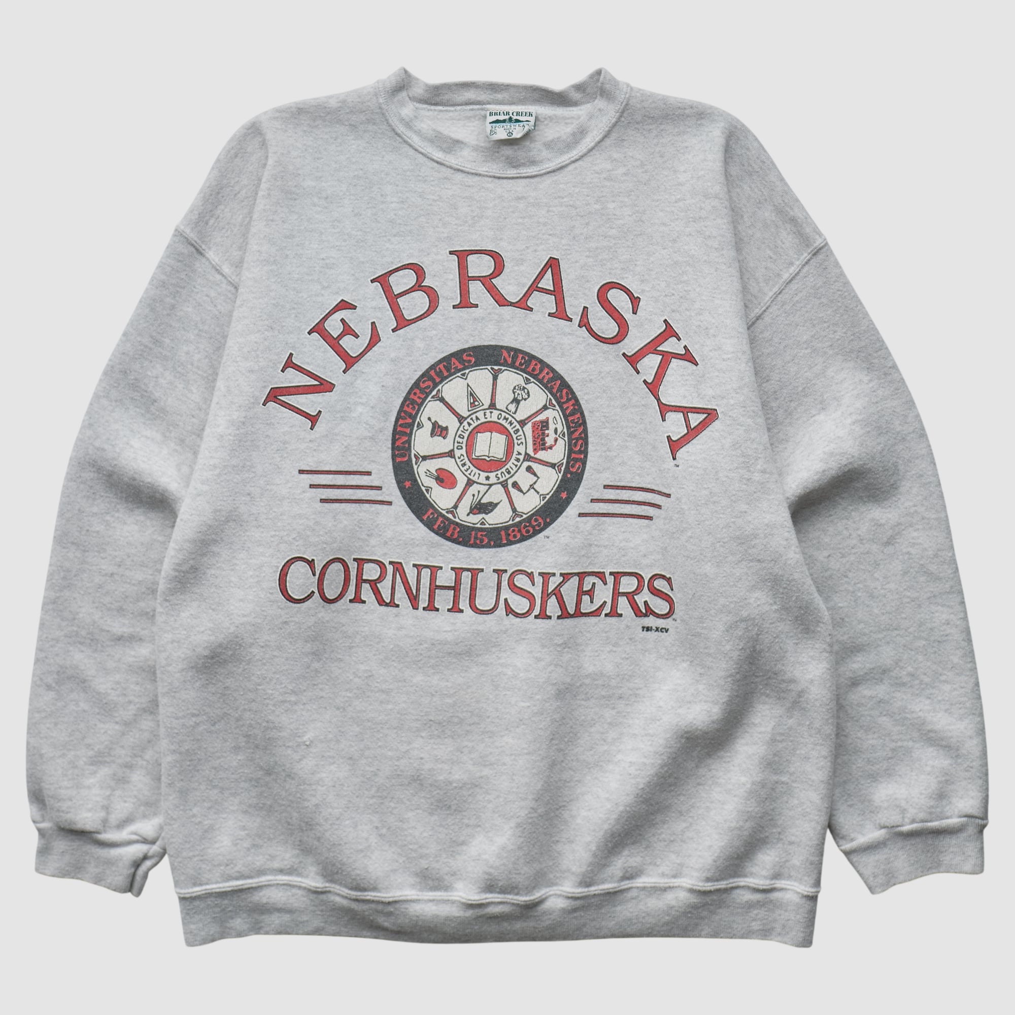 Nebraska Huskers Briar Creek 90s Pullover Sweatshirt - Gray - S