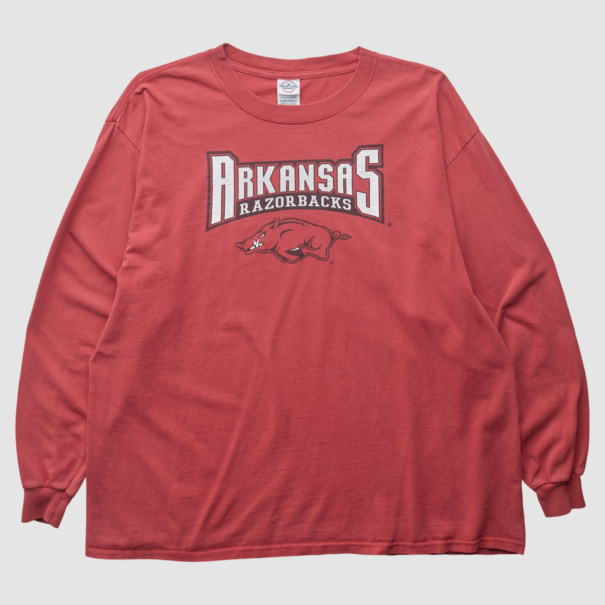 Arkansas Razorbacks Delta 2000s Long Sleeve T-shirt - Red - XL