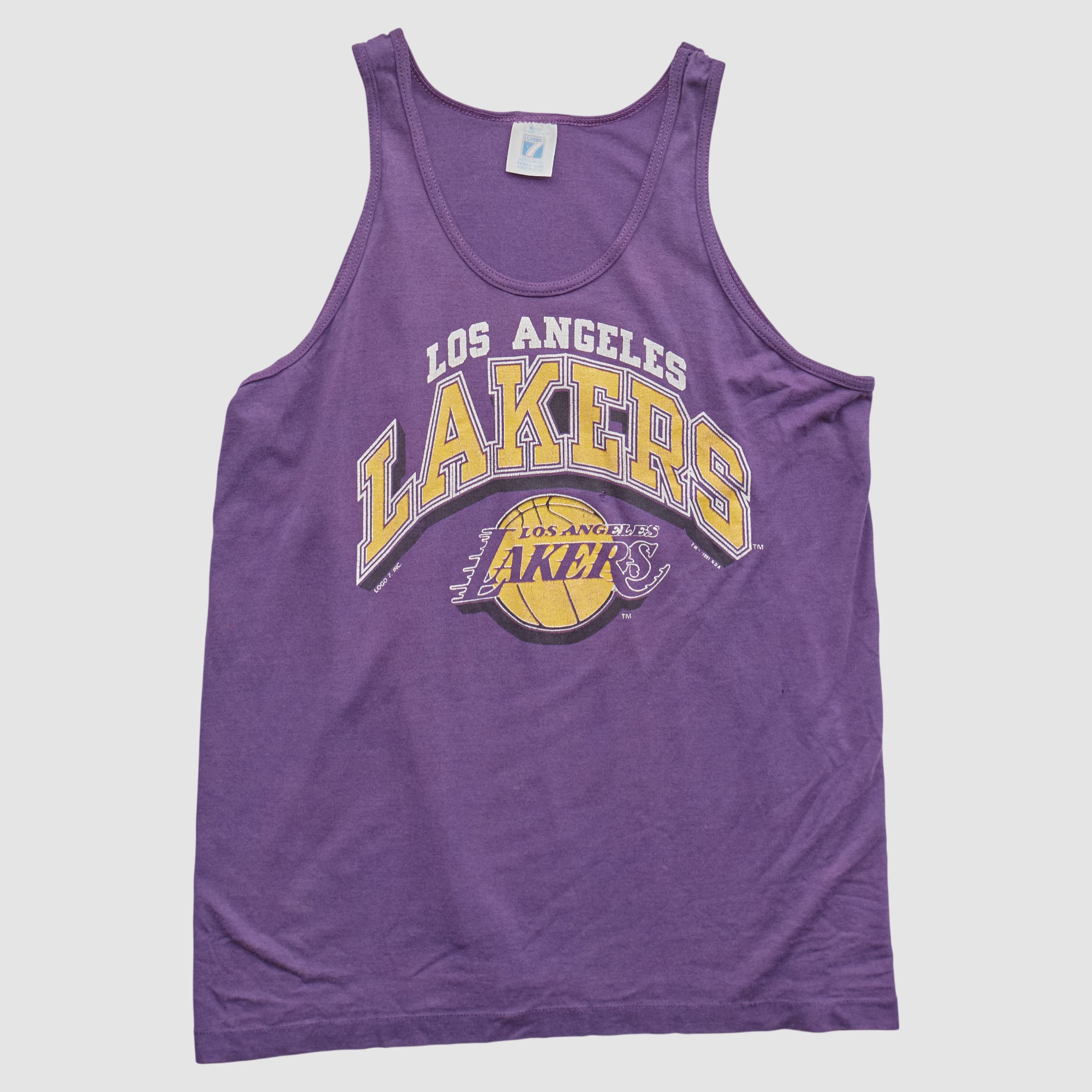 Los Angeles Lakers Logo 7 1991 Tank - Purple - XS