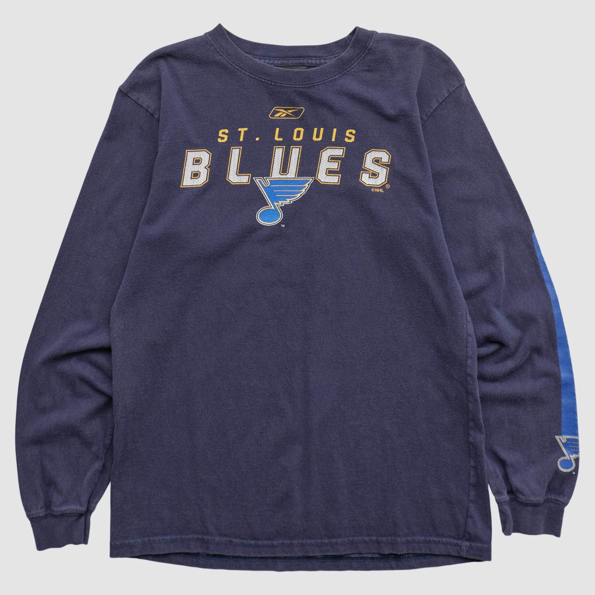 St. Louis Blues Reebok 2000s Long Sleeve T-shirt - Navy - S