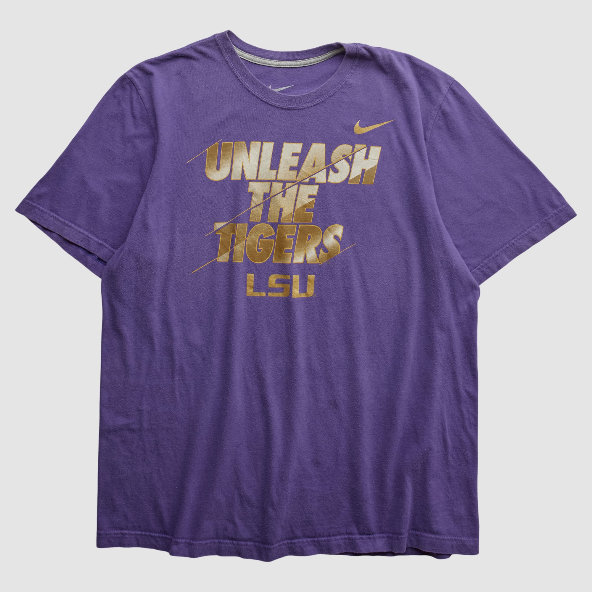 LSU Tigers Nike 2010s T-shirt - Purple - M