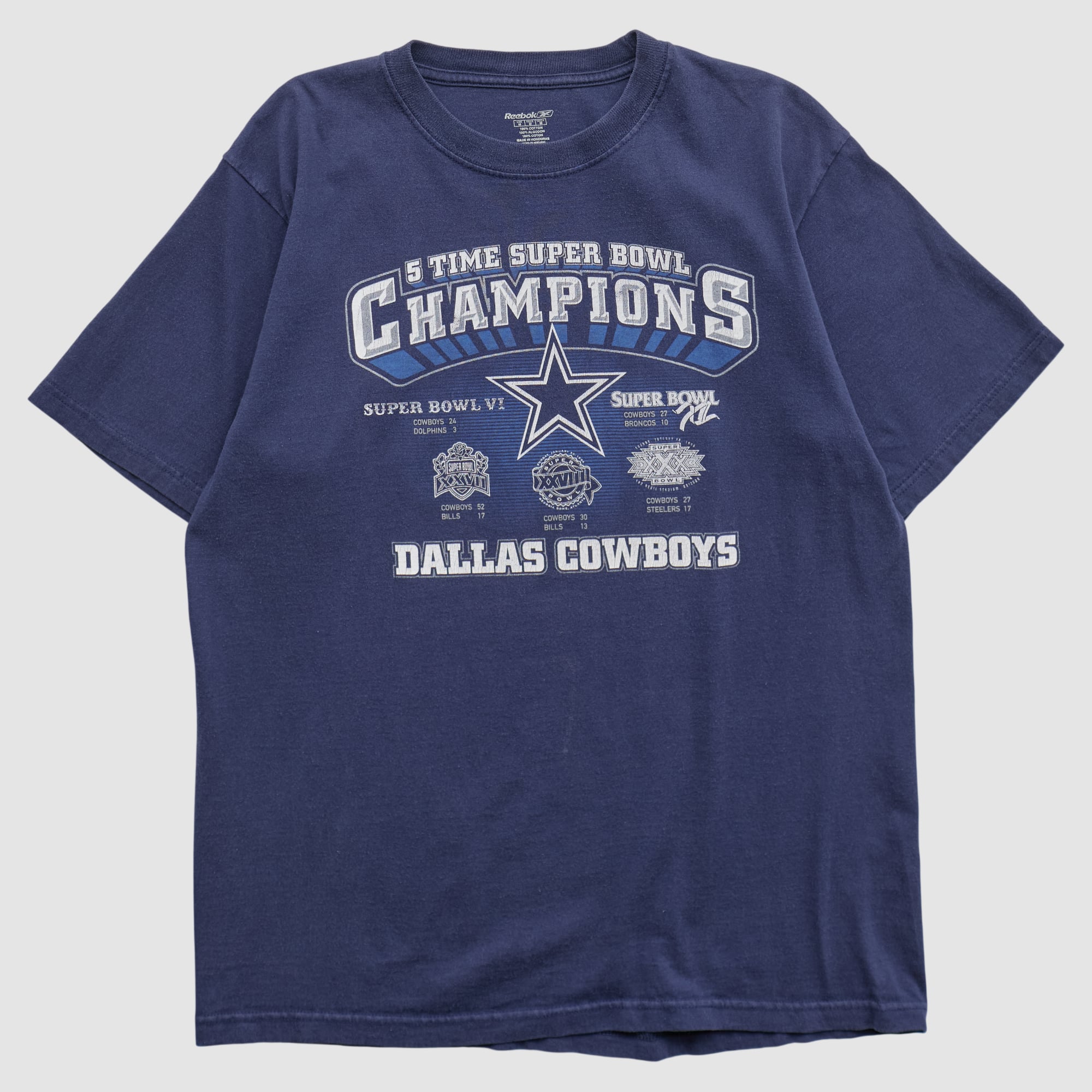 Dallas Cowboys Reebok 2010s T-shirt - Navy - M