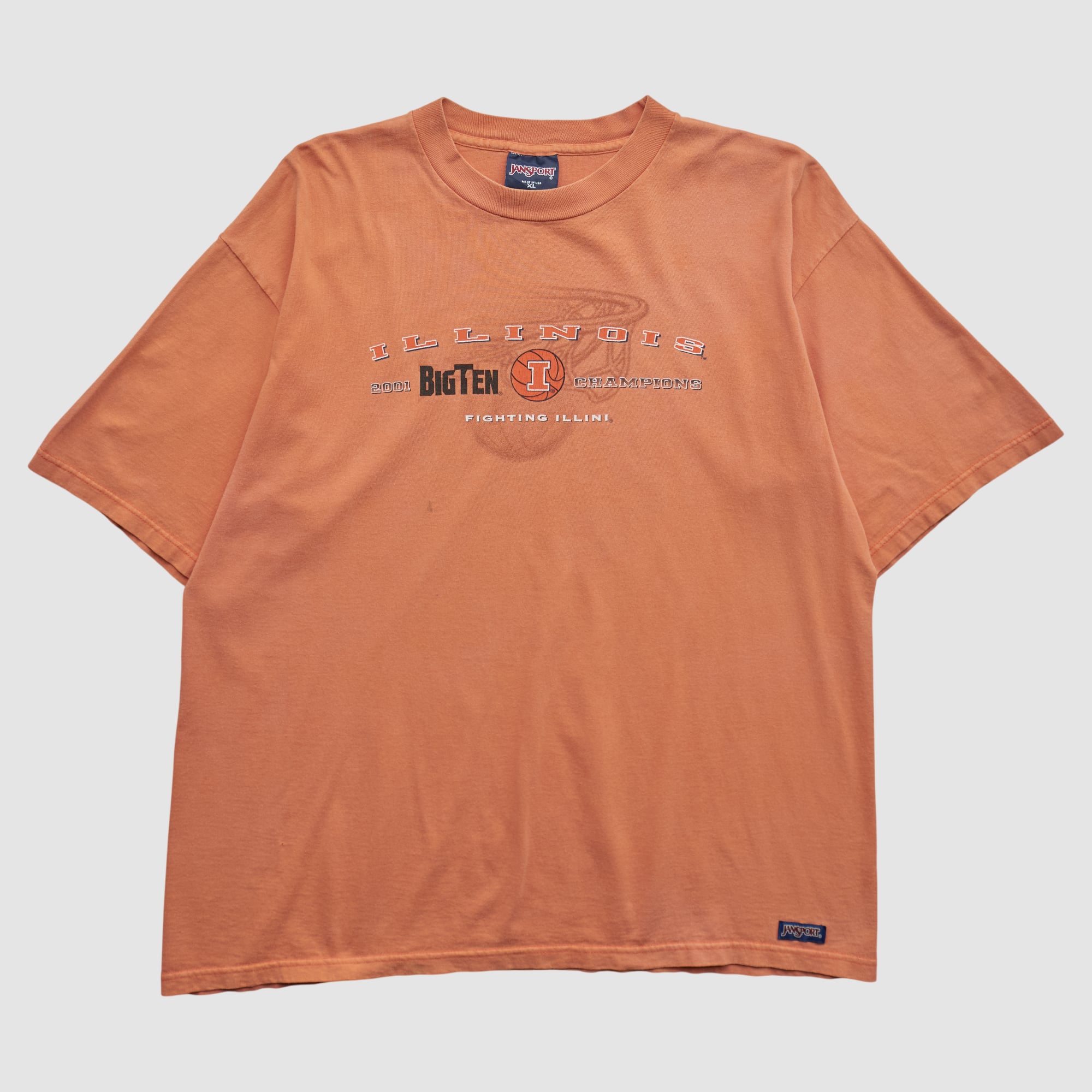 Illinois Fighting Illini Jansport 2000s T-shirt - Orange - 2XL
