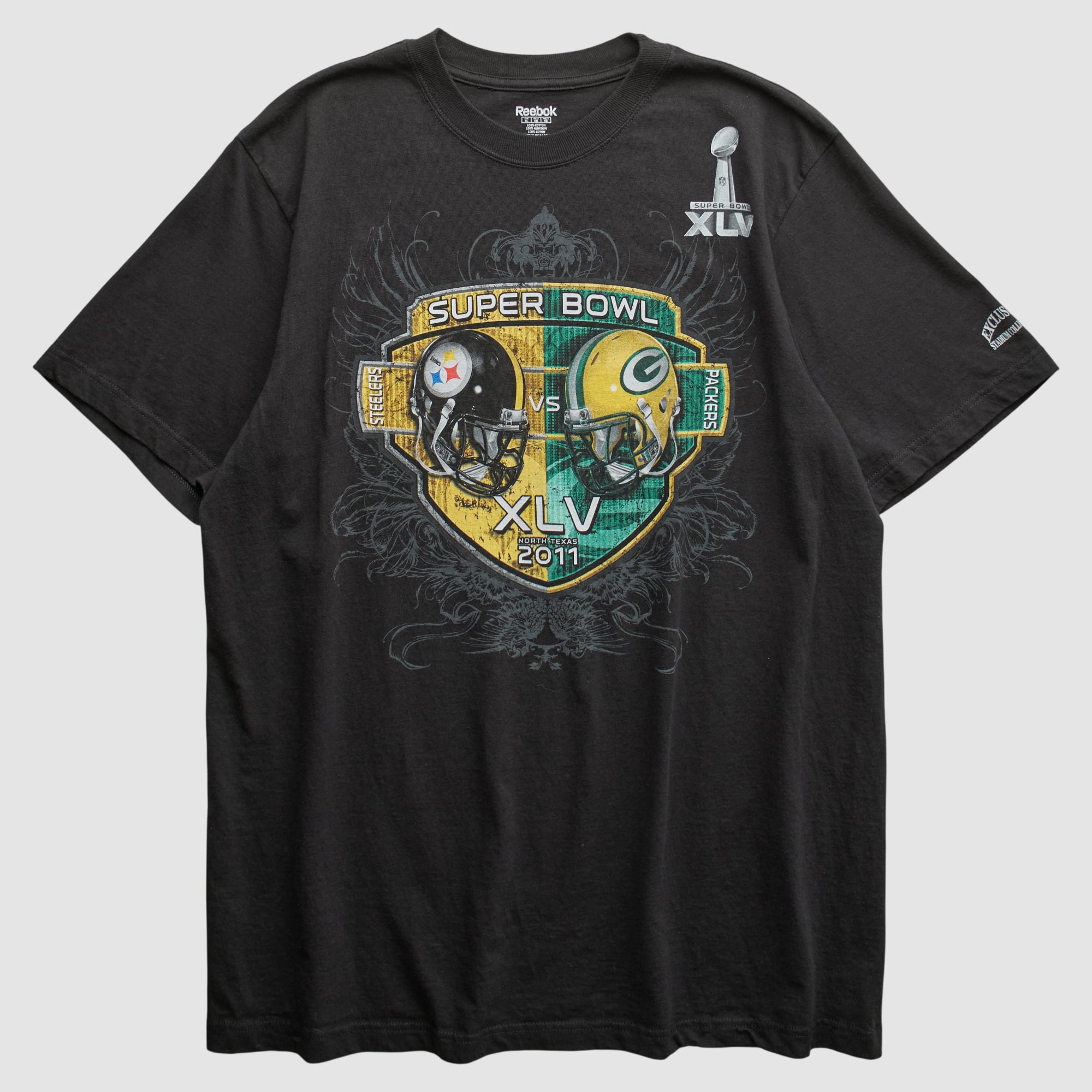 Super Bowl XLV Reebok 2011 T-shirt - Black - S