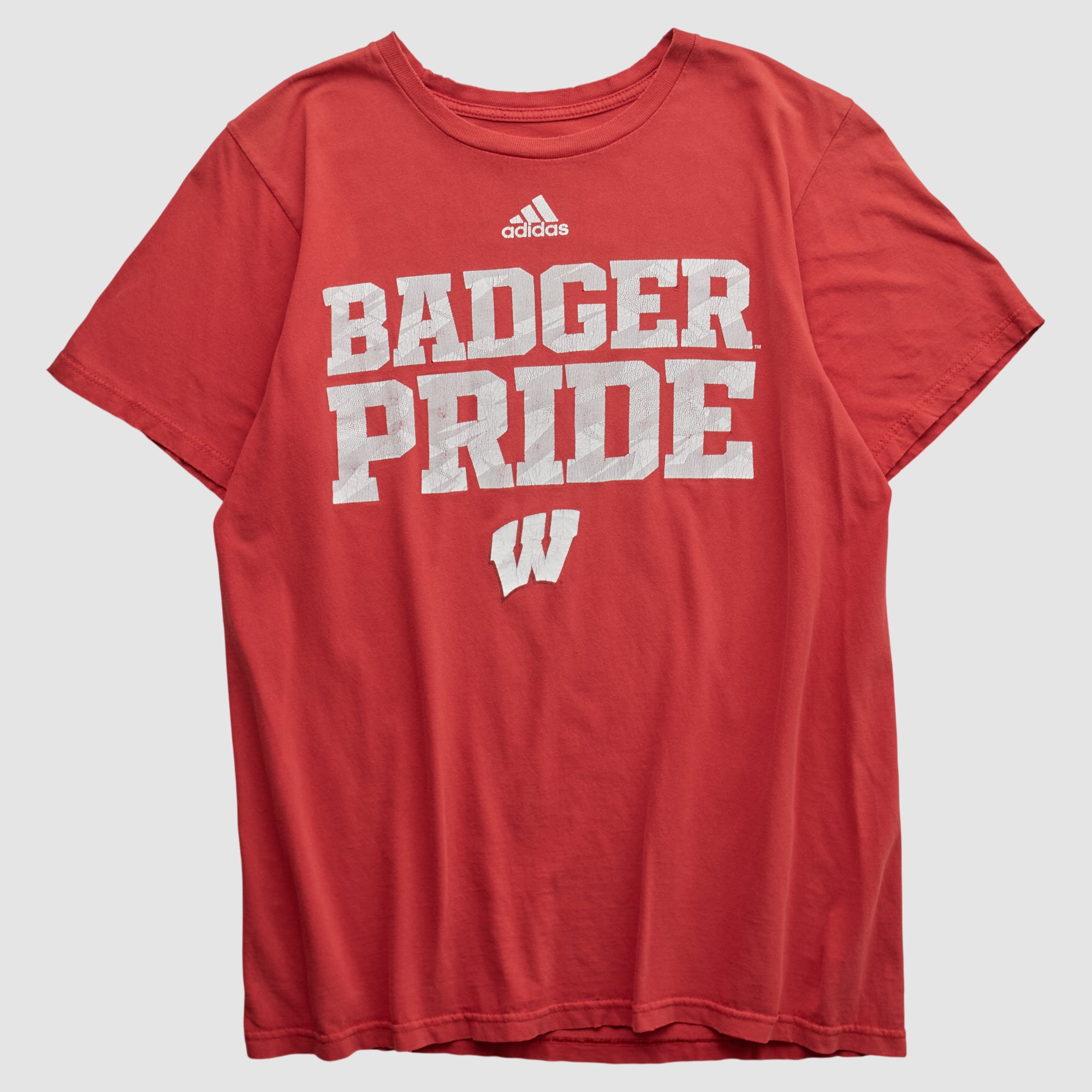 Wisconsin Badgers Adidas 2010s T-shirt - Red - XS