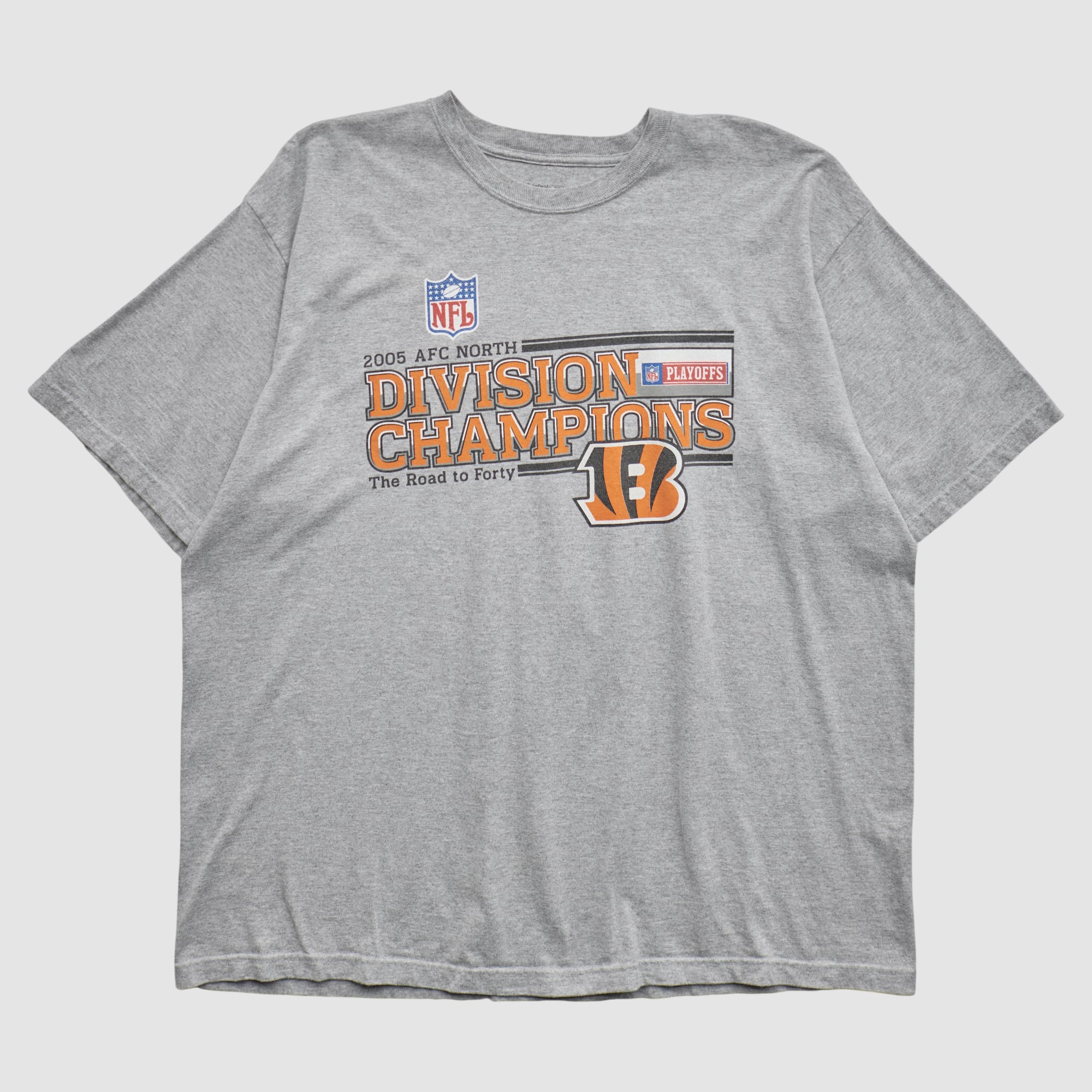 Cincinnati Bengals Reebok 2005 T-shirt - Heather Gray - 2XL
