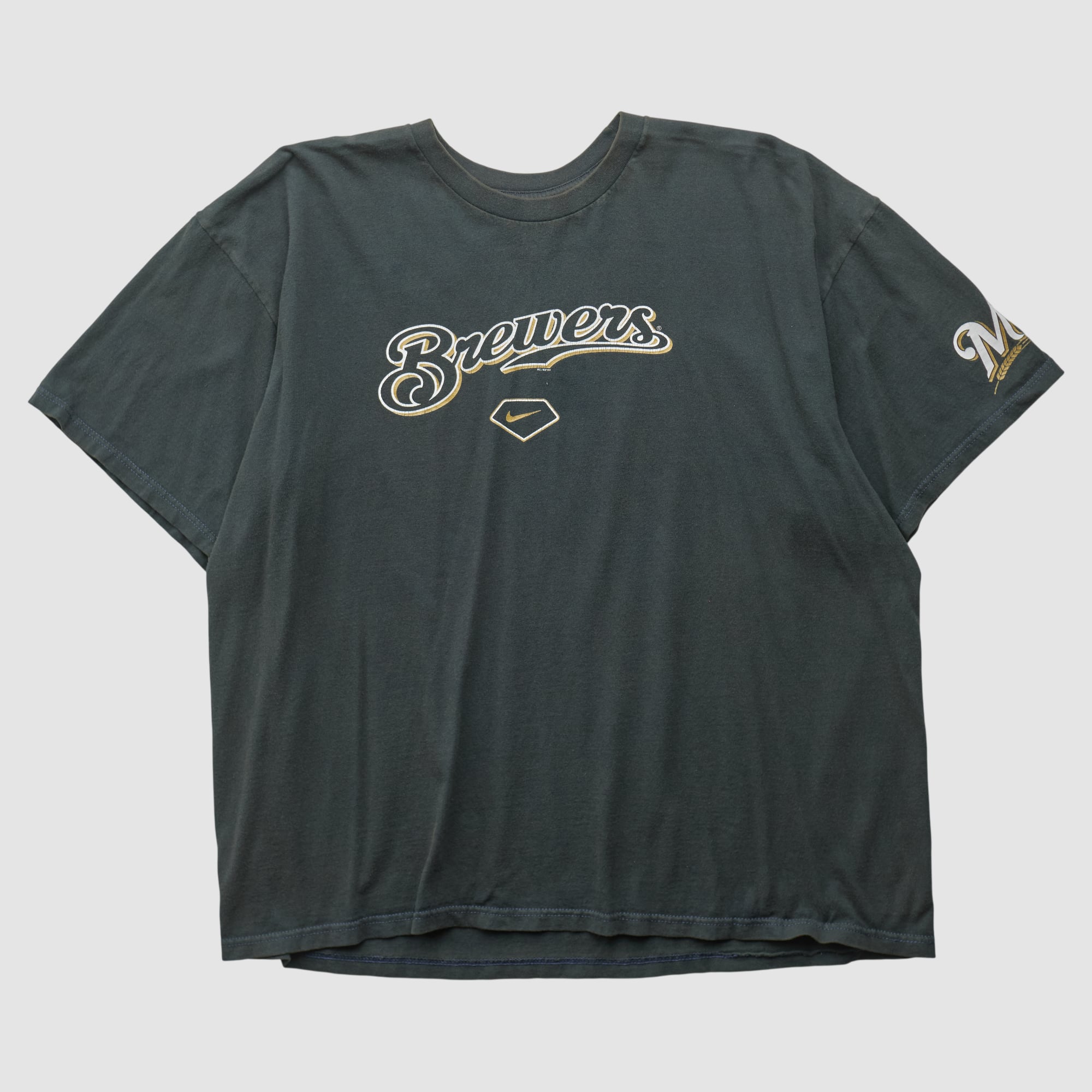 Milwaukee Brewers Nike 2000s T-shirt - Charcoal - 2XL
