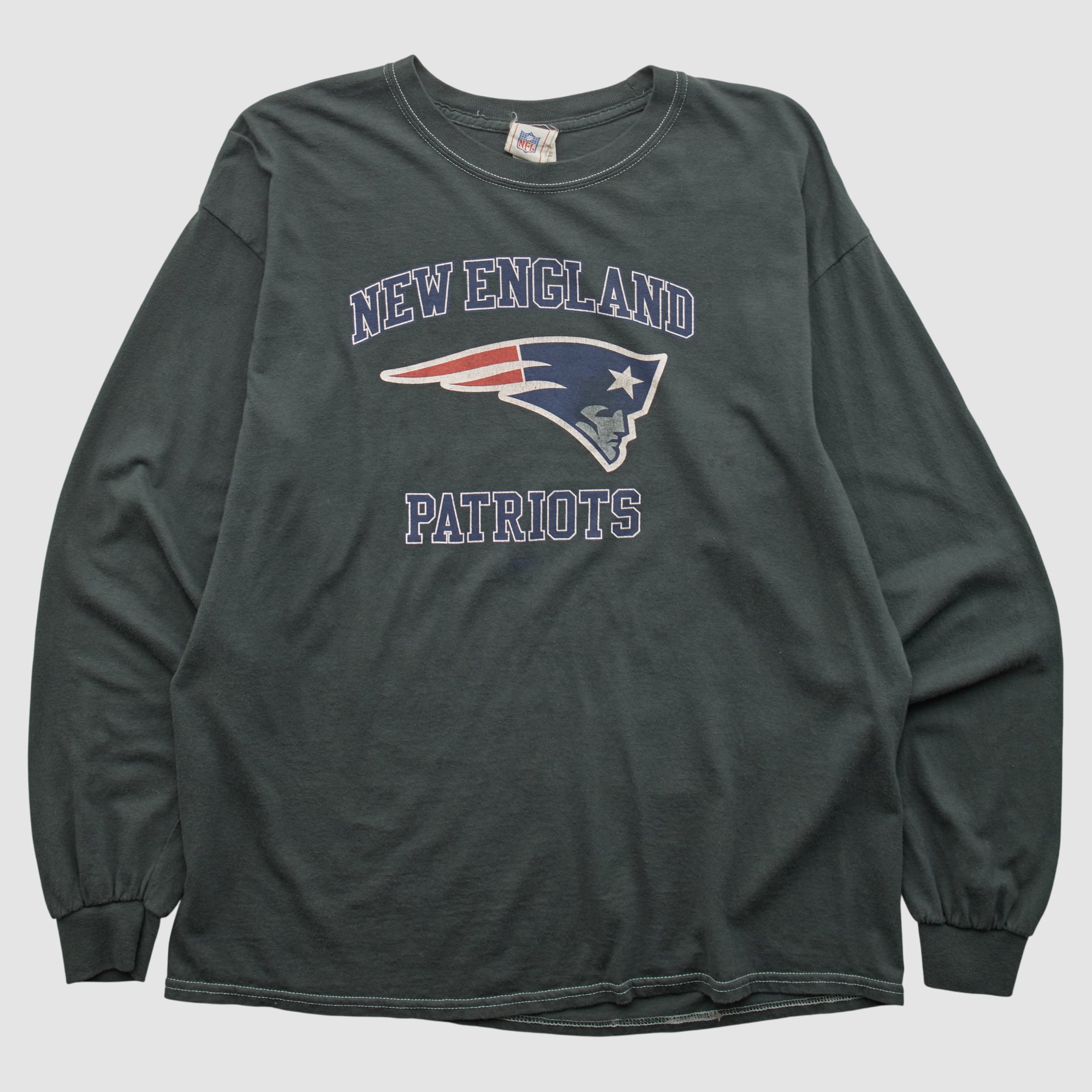 New England Patriots NFL 2000s Long Sleeve T-shirt - Black - 2XL