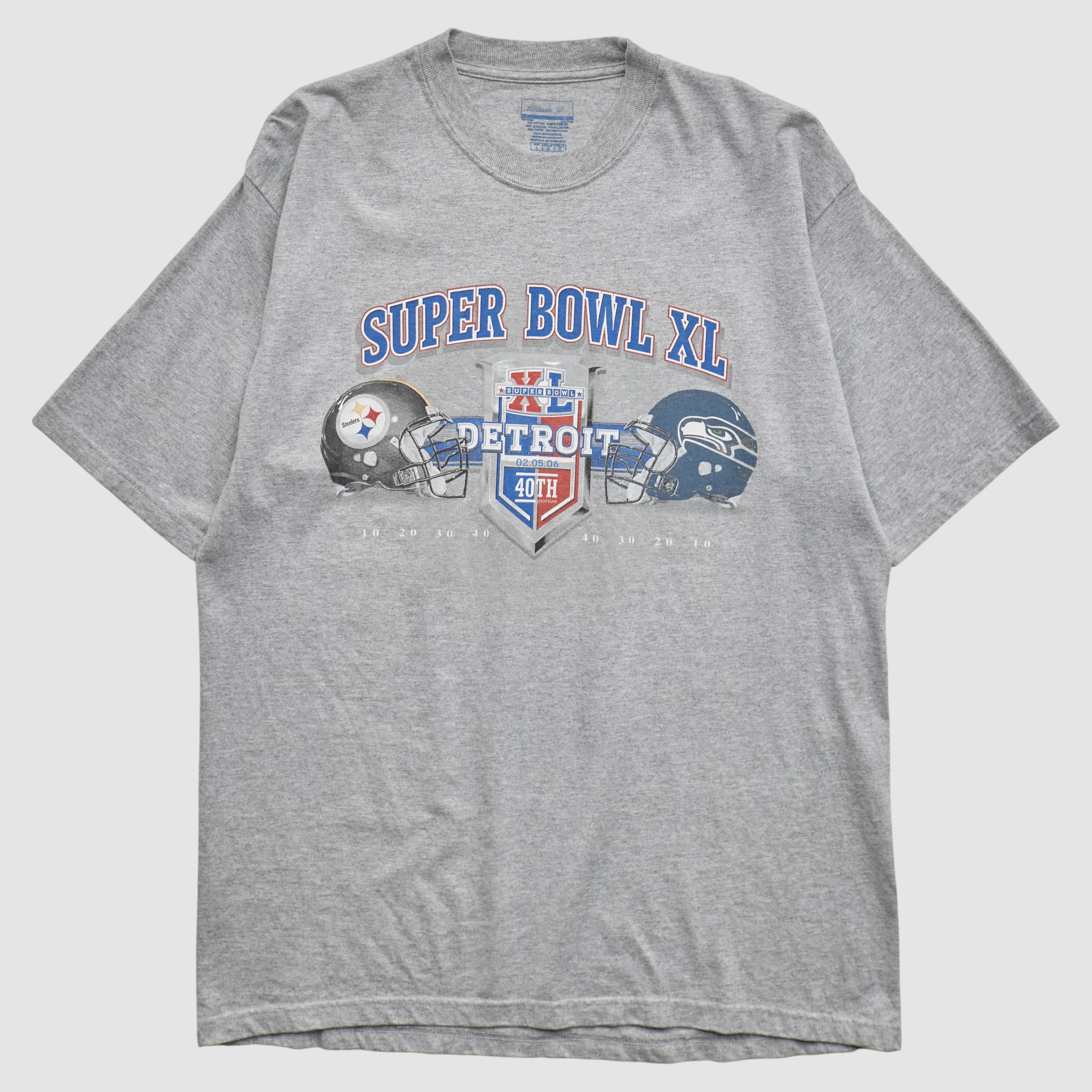 Pittsburgh Steelers Reebok 2006 T-shirt - Heather Gray - M