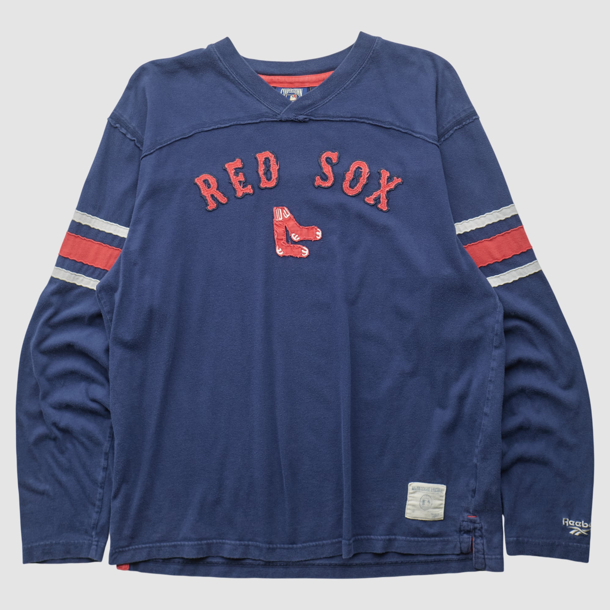 Boston Red Sox Reebok 2000s Long Sleeve T-shirt - Navy - 2XL