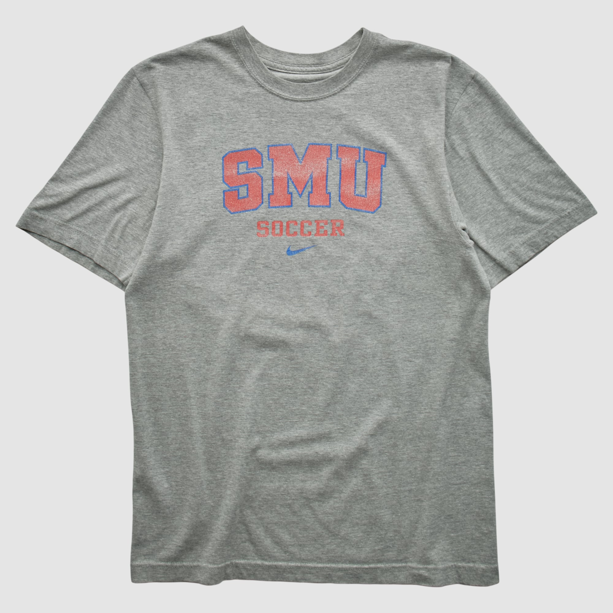 SMU Mustangs Nike 2000s T-shirt - Heather Gray - S