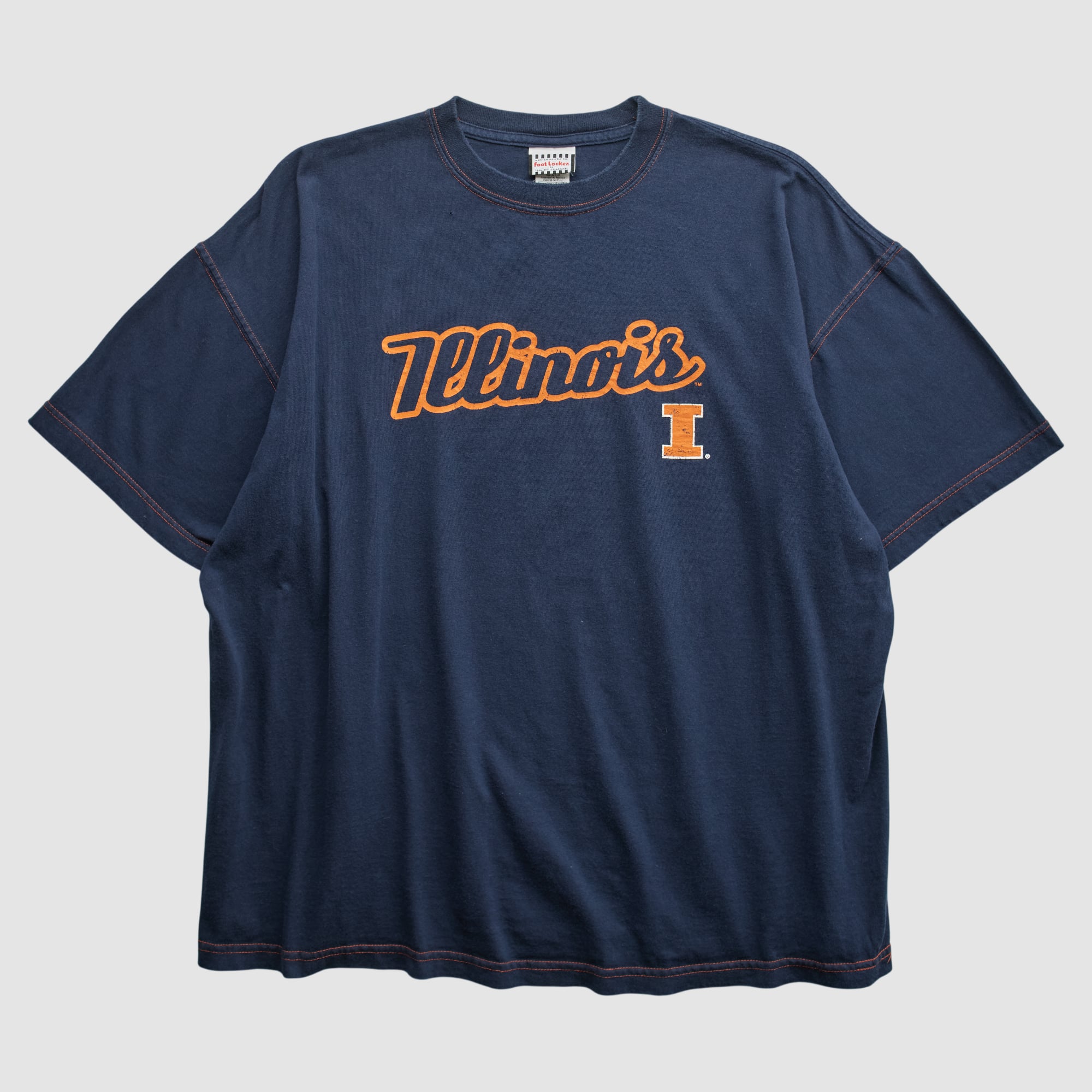 Illinois Fighting Illini Foot Locker 2000s T-shirt - Navy - 2XL