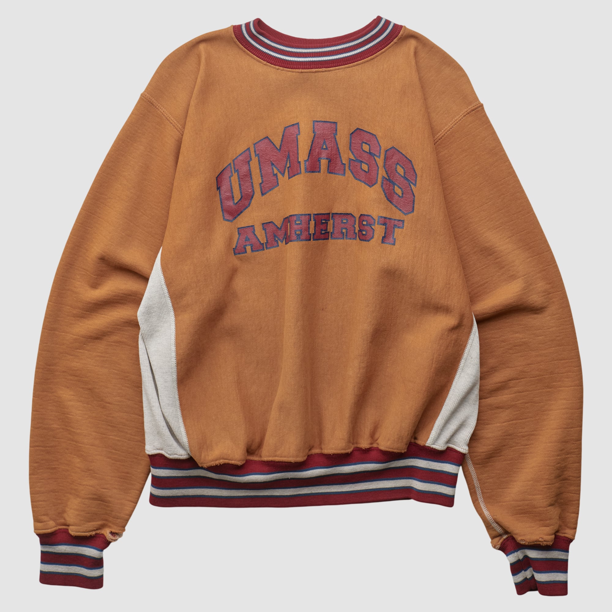 UMass Minutemen Mt. Spokane Knitting Mills 90s Pullover Sweatshirt - Clay - L
