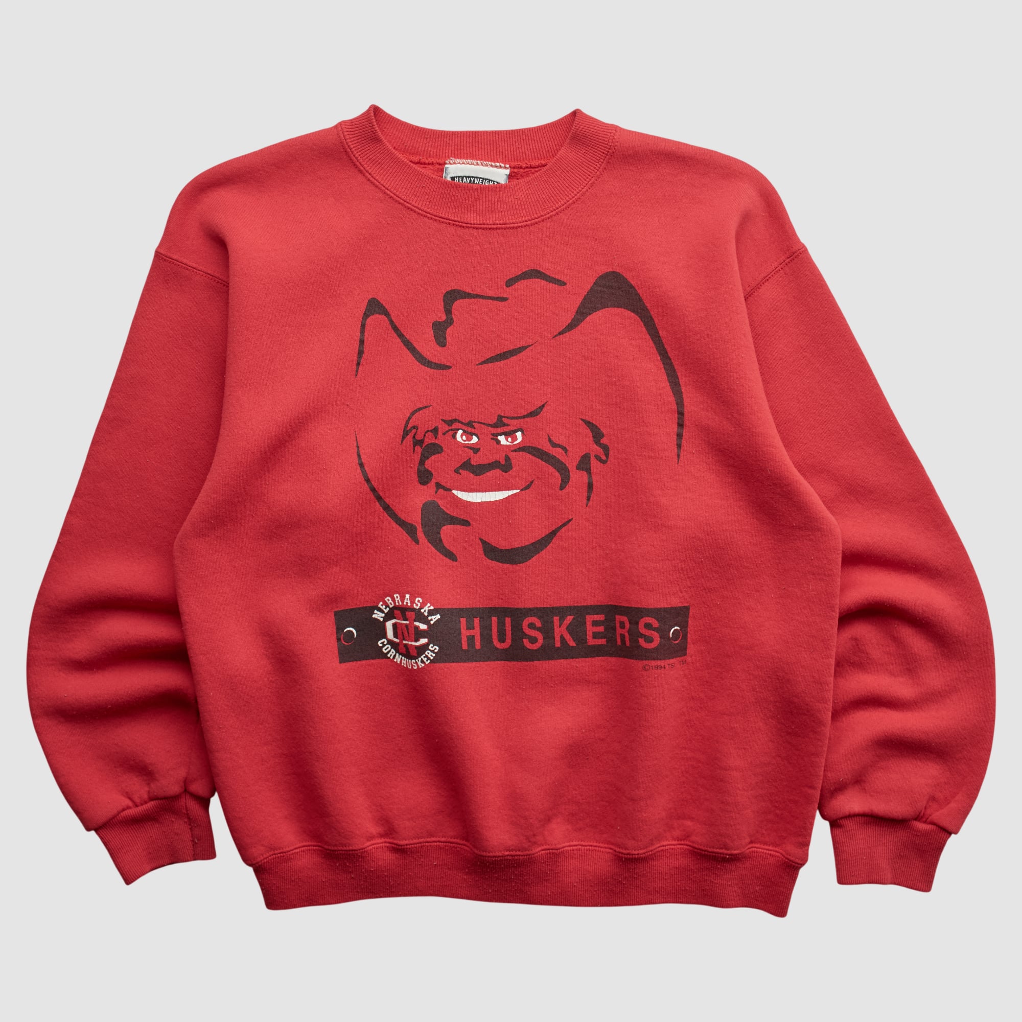 Nebraska Huskers Lee Apparel 90s Pullover Sweatshirt - Red - S