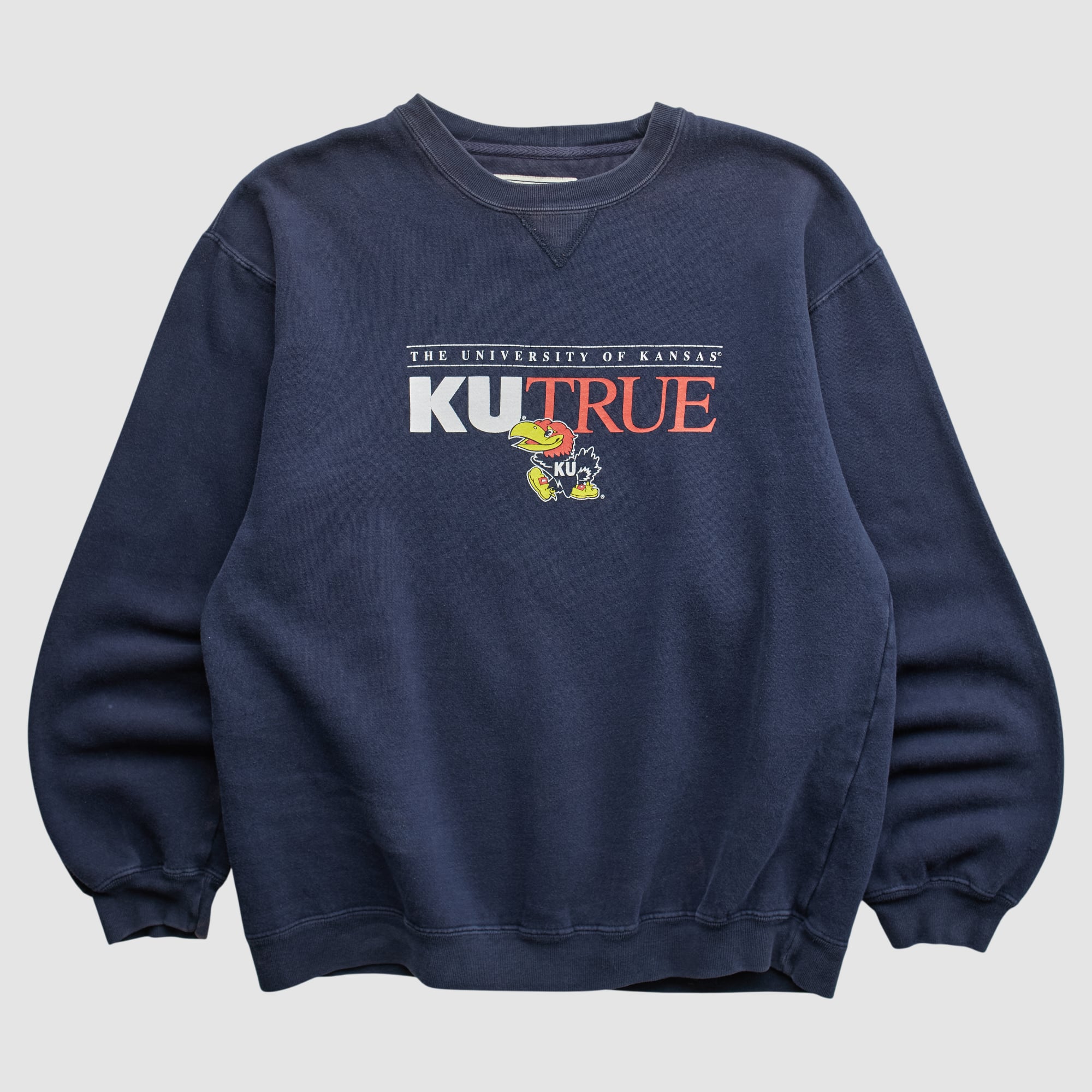 Kansas Jayhawks Gear For Sports 2000s Pullover Sweatshirt - Navy - M