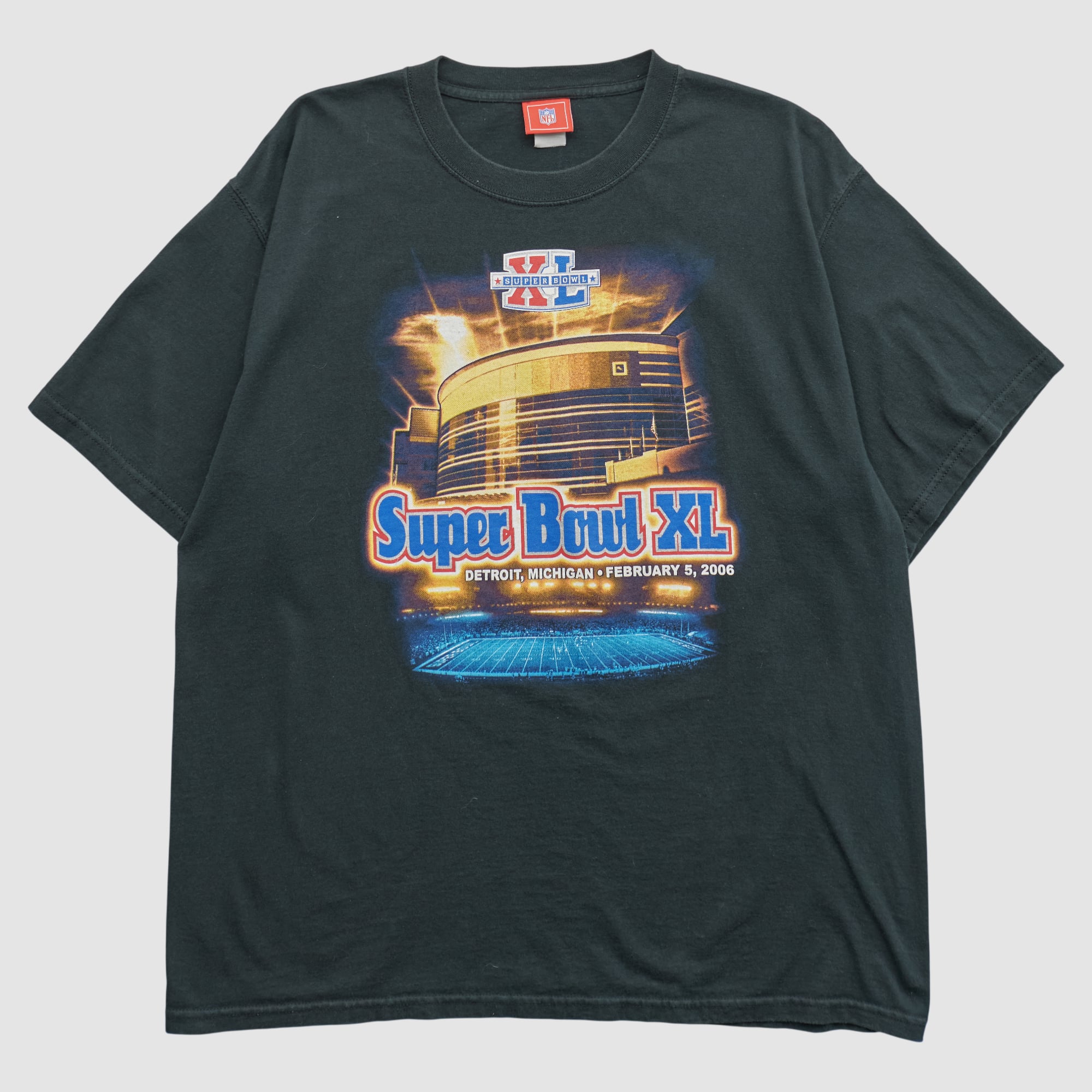Super Bowl XL NFL 2006 T-shirt - Black - XL