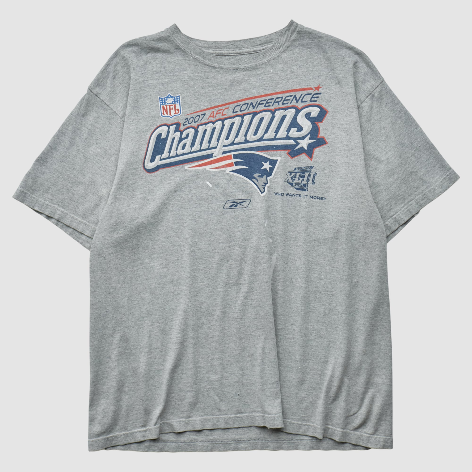 AFC Conference Reebok 2007 T-shirt - Heather Gray - M
